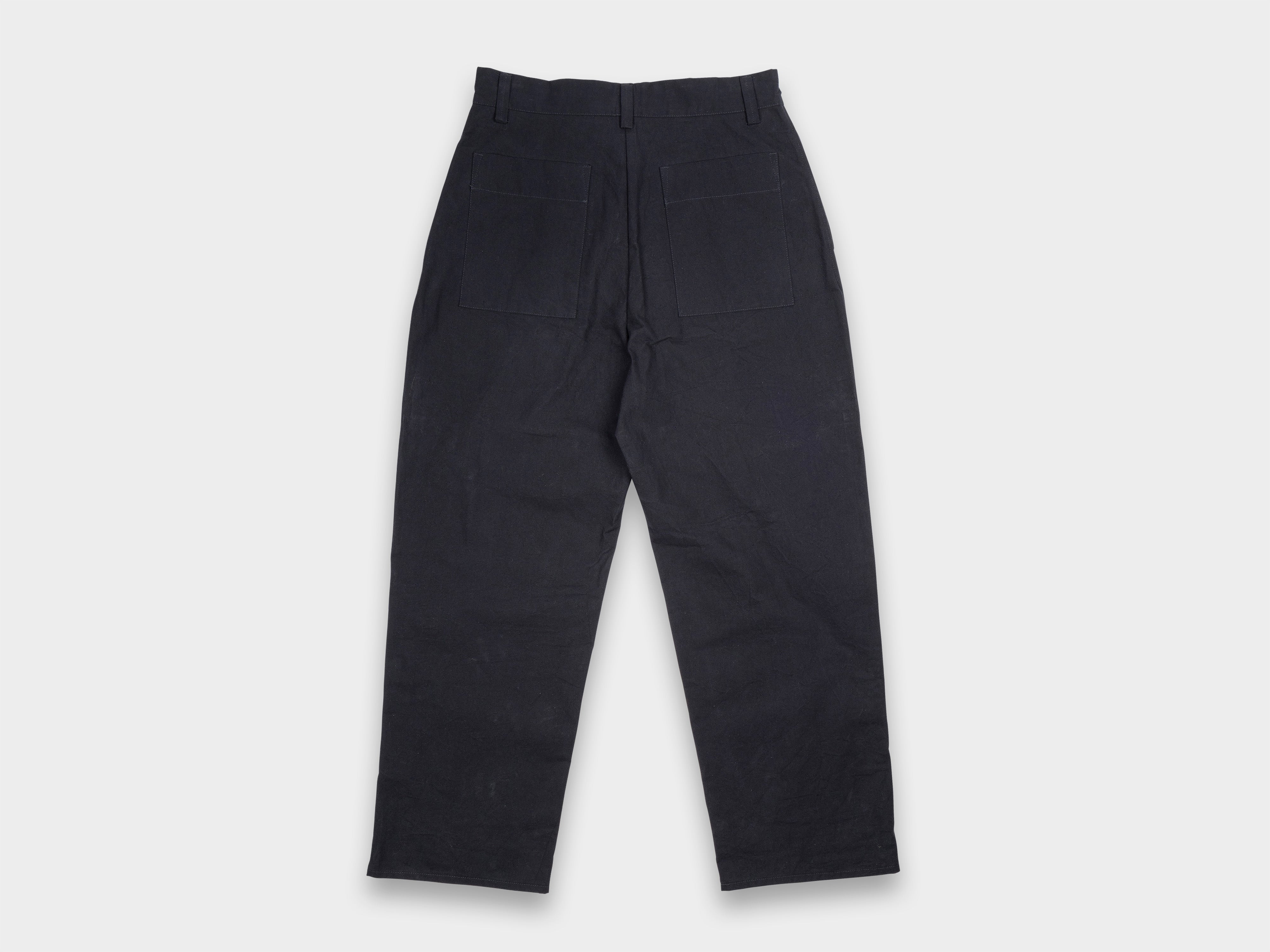 R0P4 "Wide Pants" Black Wax
