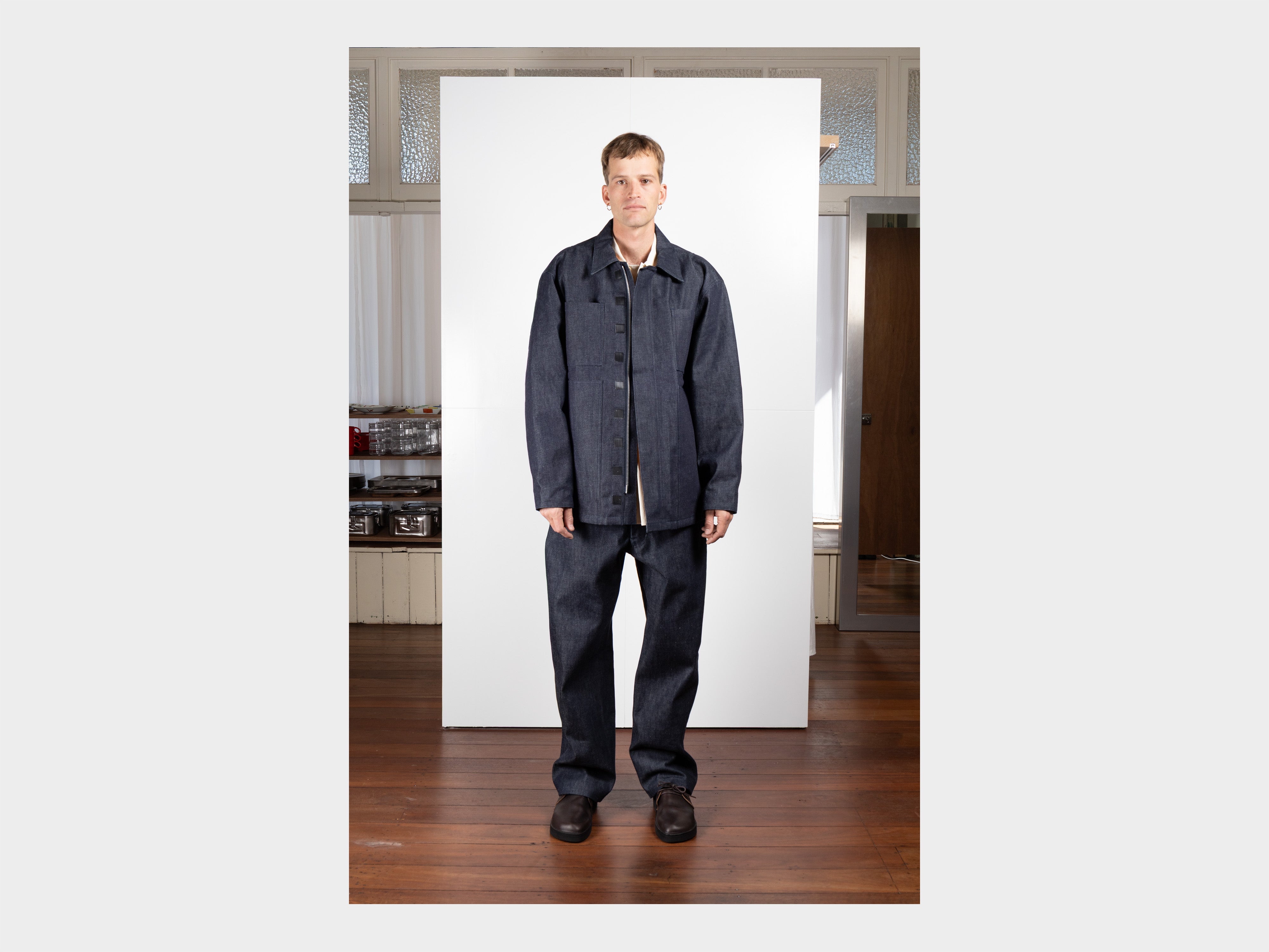 R21J1 "Jebok Coat" Organic Raw Denim