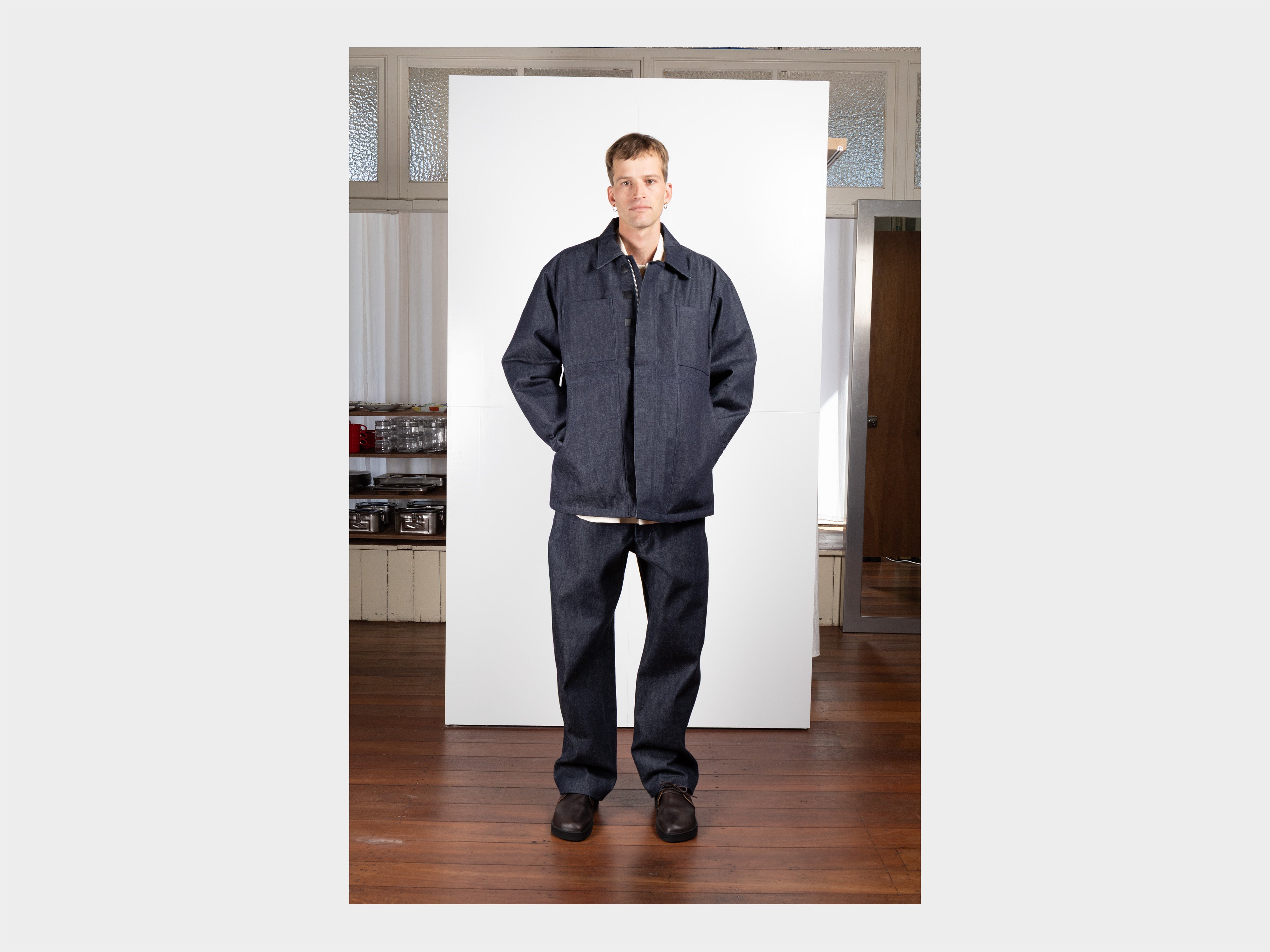 R21J1 "Jebok Coat" Organic Raw Denim