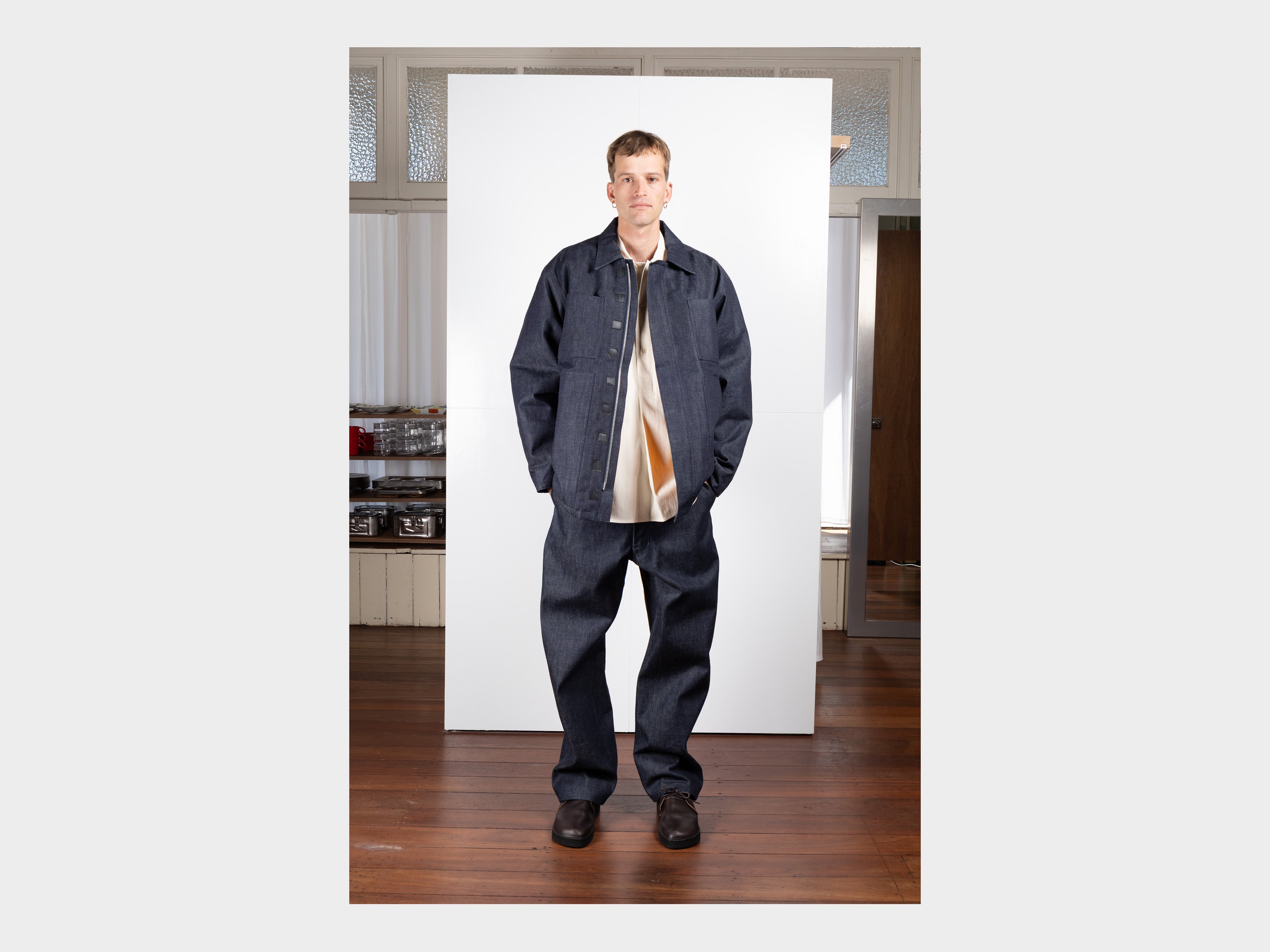 R21J1 "Jebok Coat" Organic Raw Denim