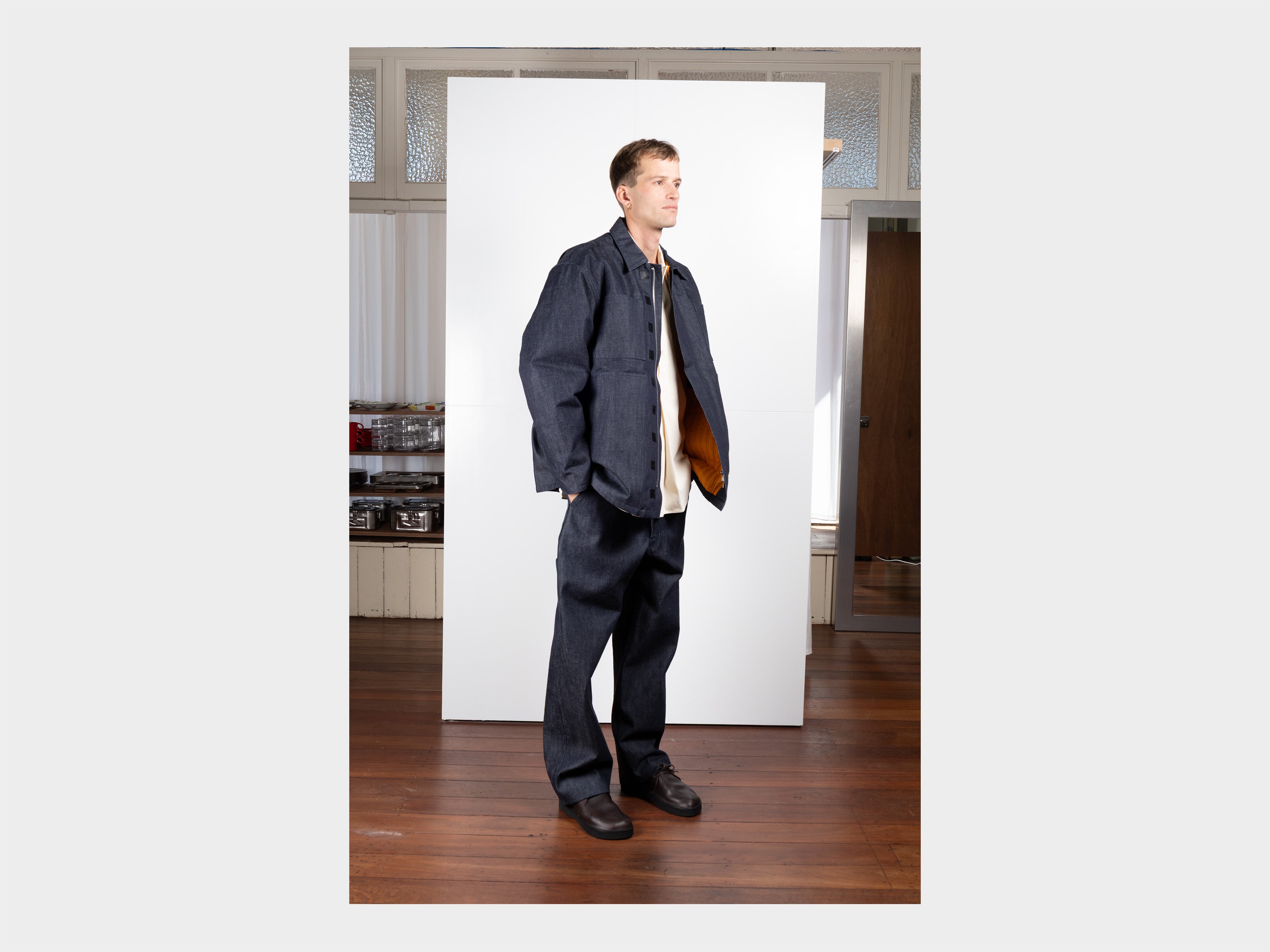 R21J1 "Jebok Coat" Organic Raw Denim