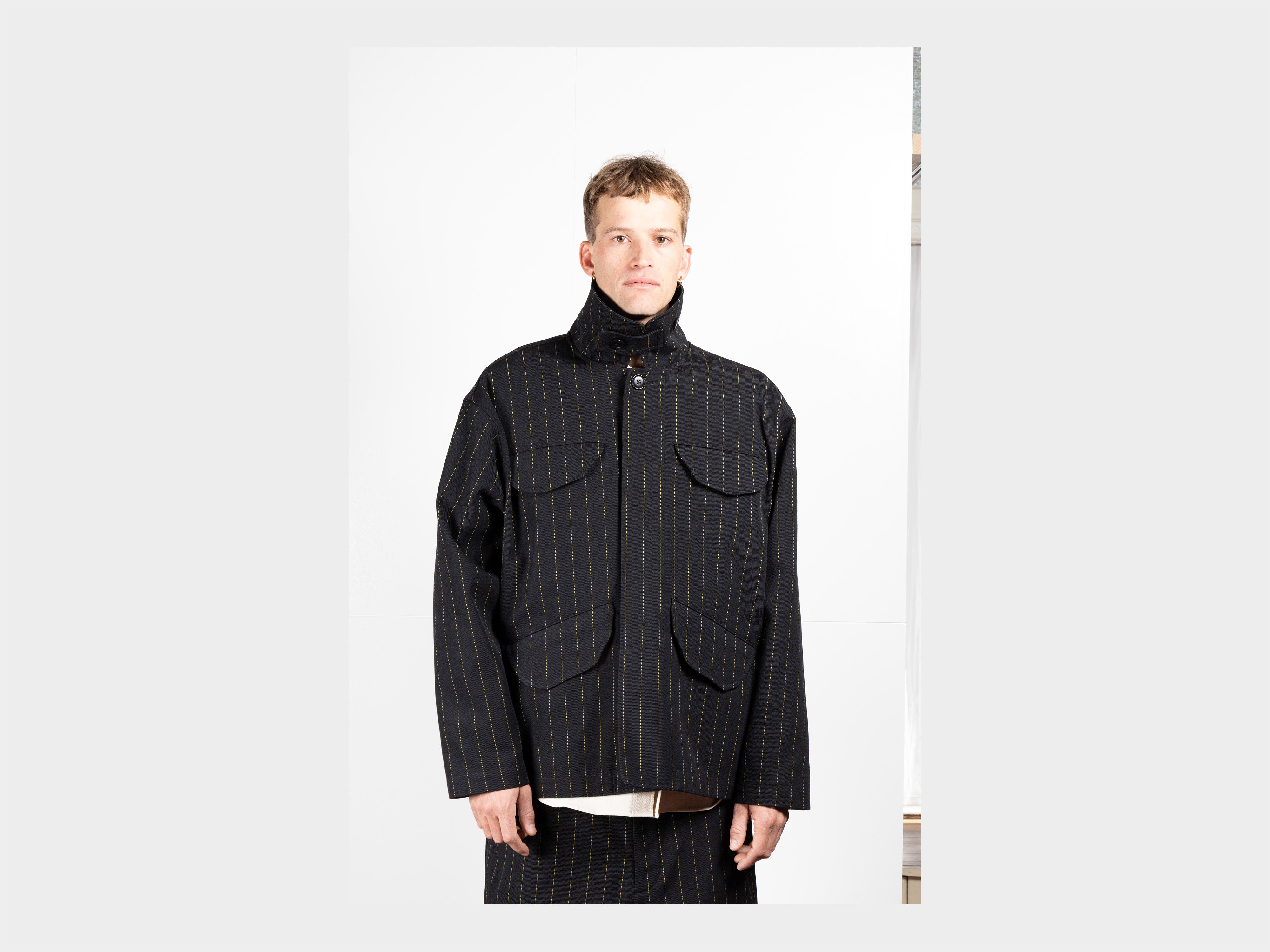 R21M2 "Service Jacket" Dash Wool Gabardine