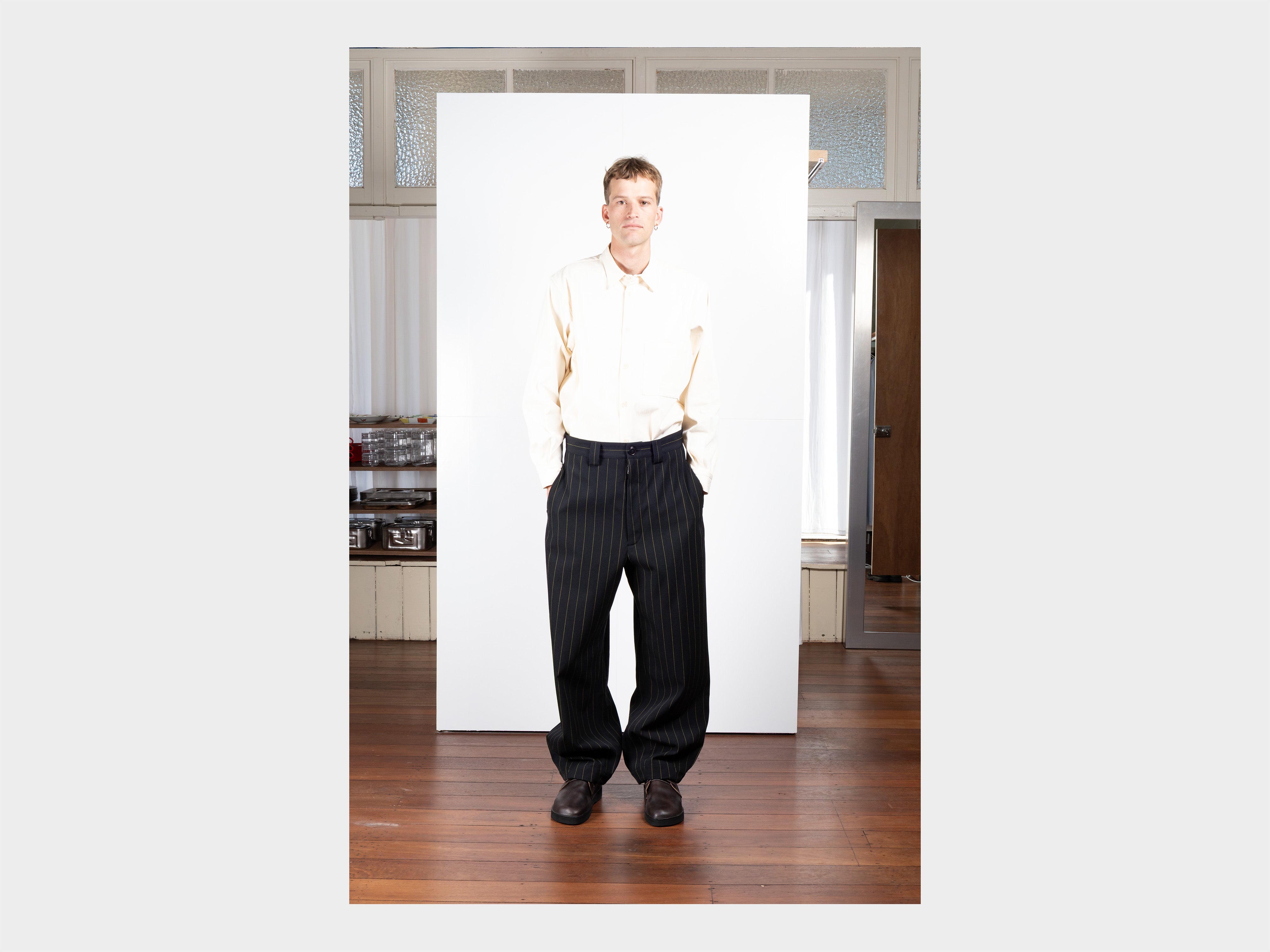 R21M6 "Service Pants" Dash Wool Gabardine