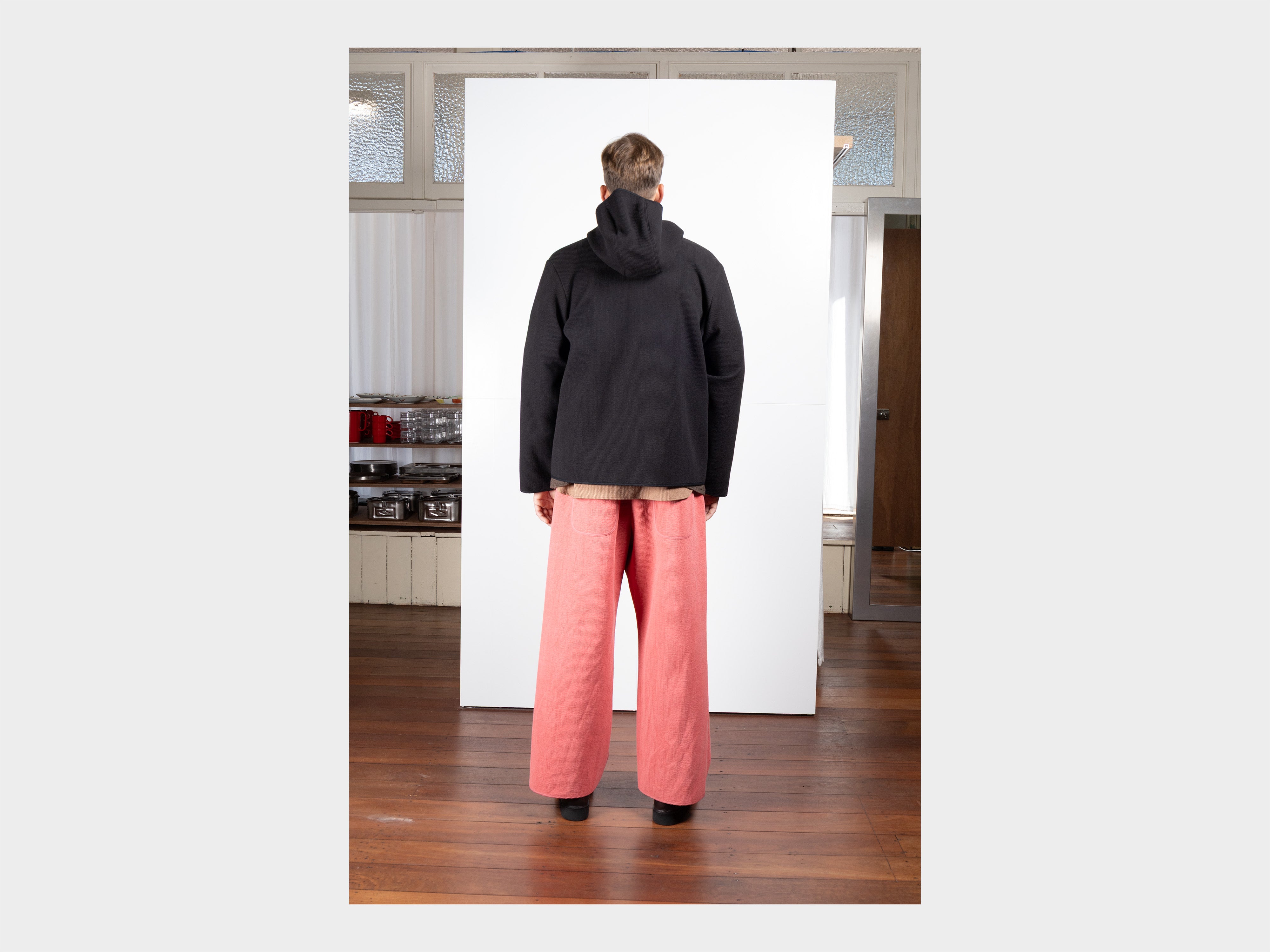 R21O3 "Cut Parka" Black Ash Nubi