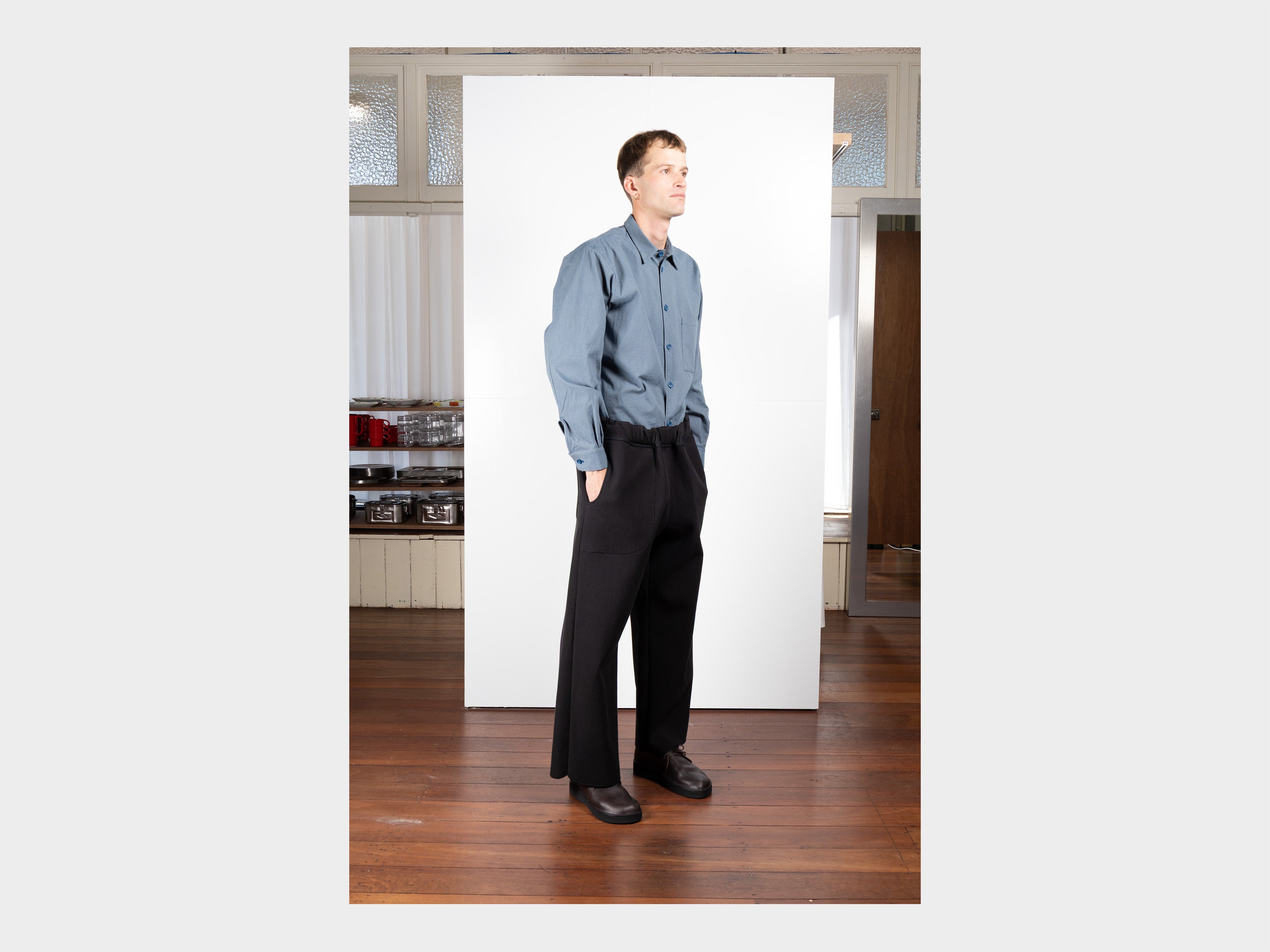 R21O5 "Solid Pants" Black Ash Nubi