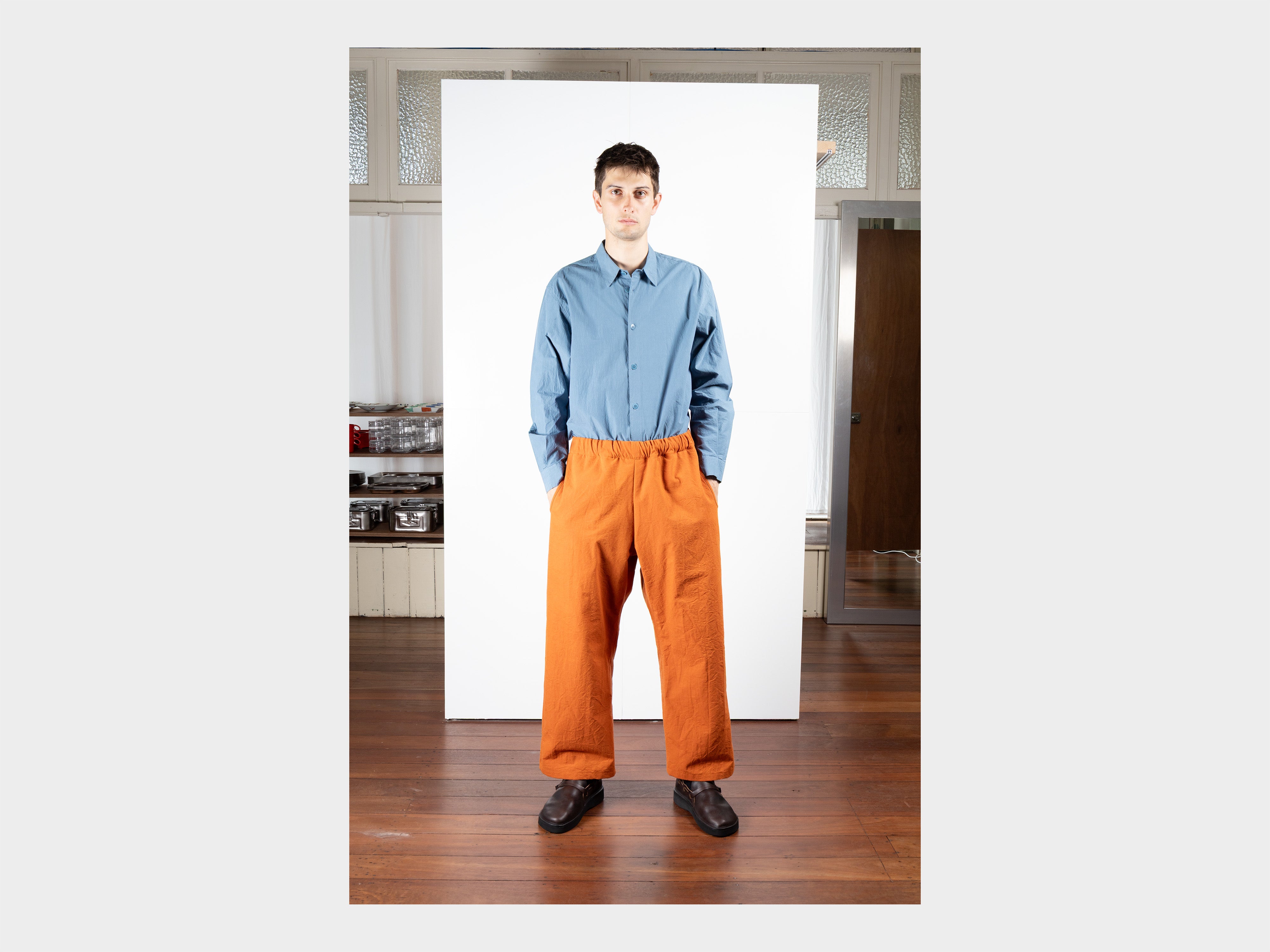 R21P5 "Solid Pants" Rust Wool