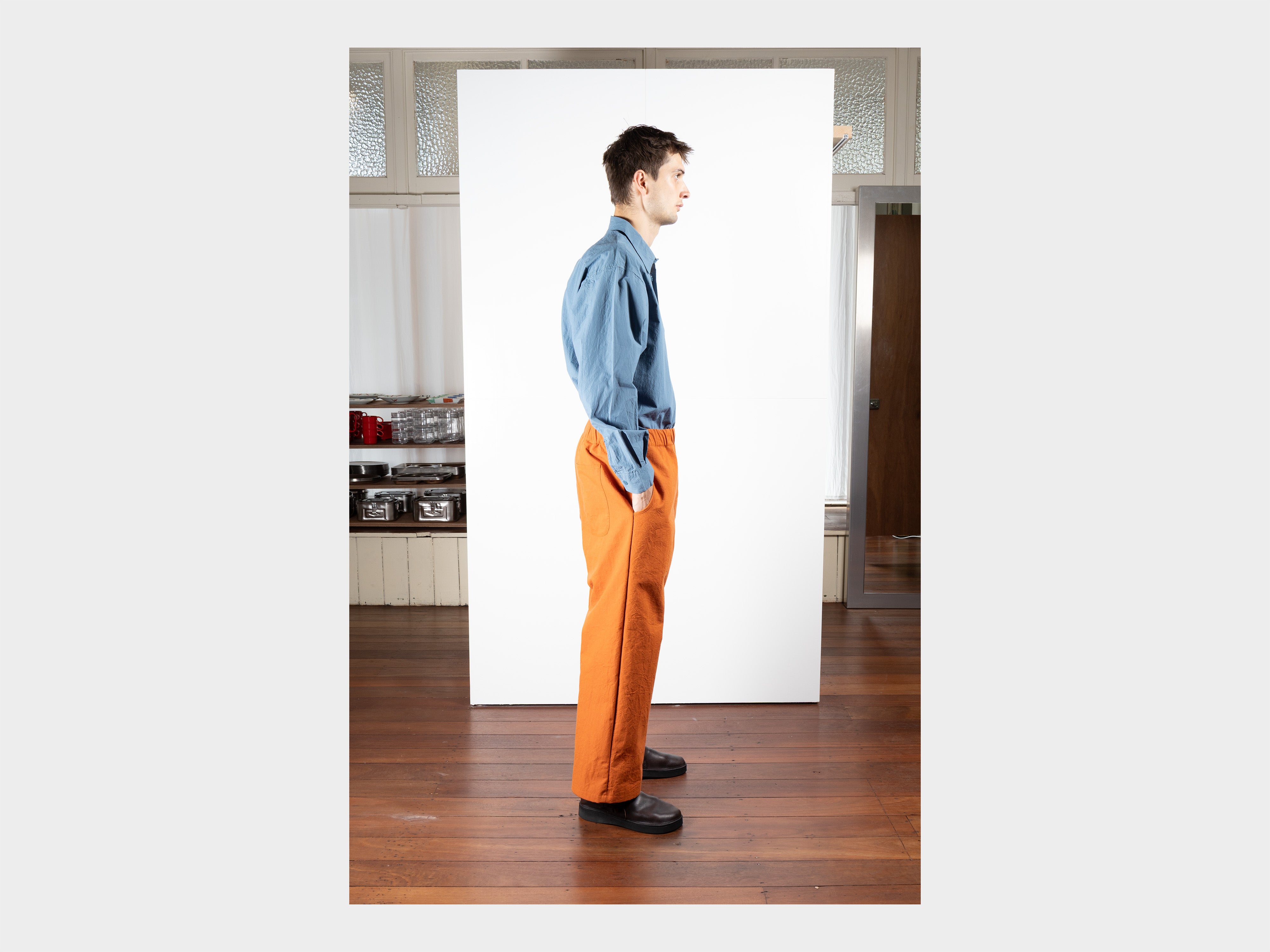 R21P5 "Solid Pants" Rust Wool