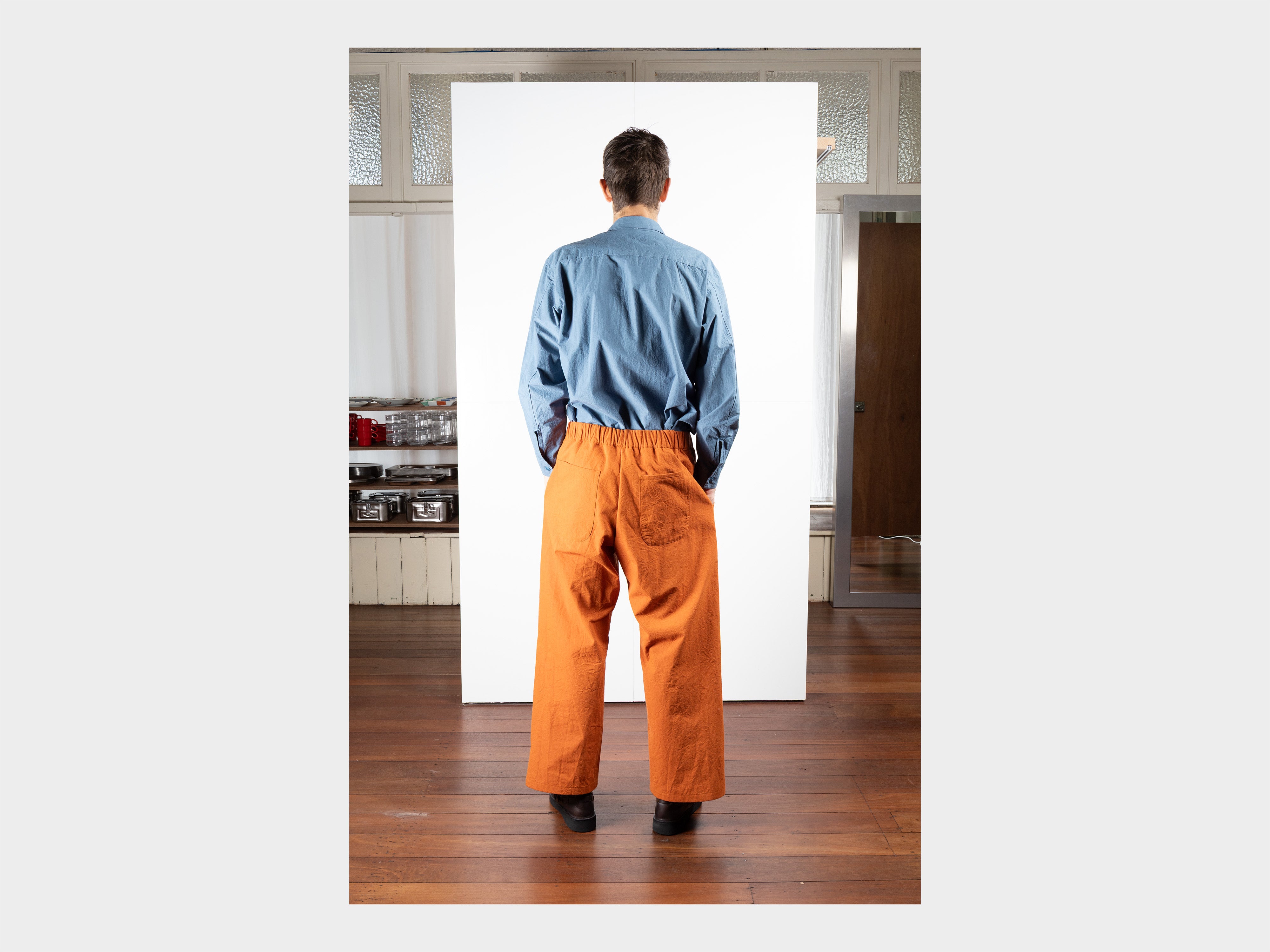 R21P5 "Solid Pants" Rust Wool