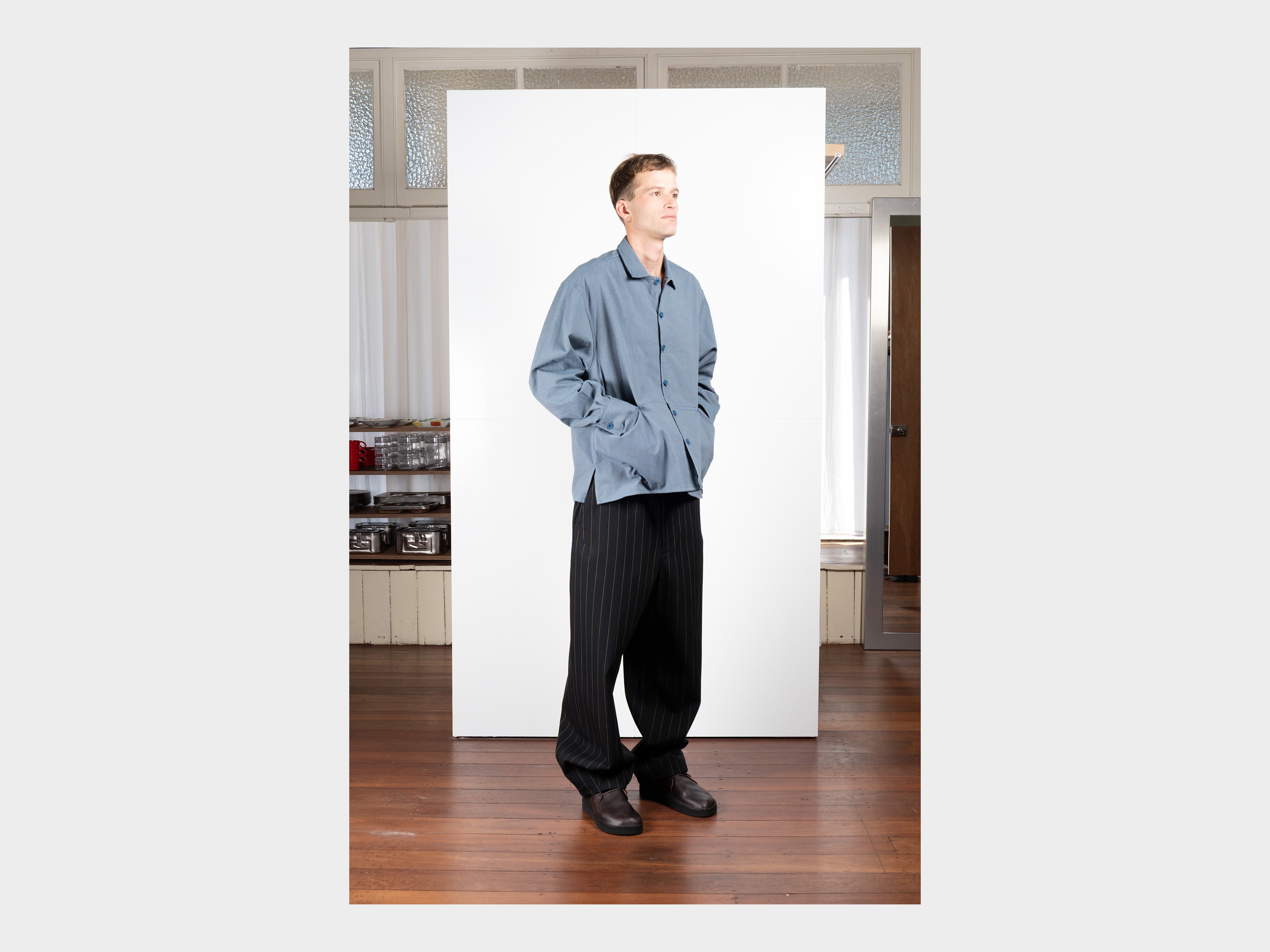 R21S5 "Shop Shirt" Petrol Oxford