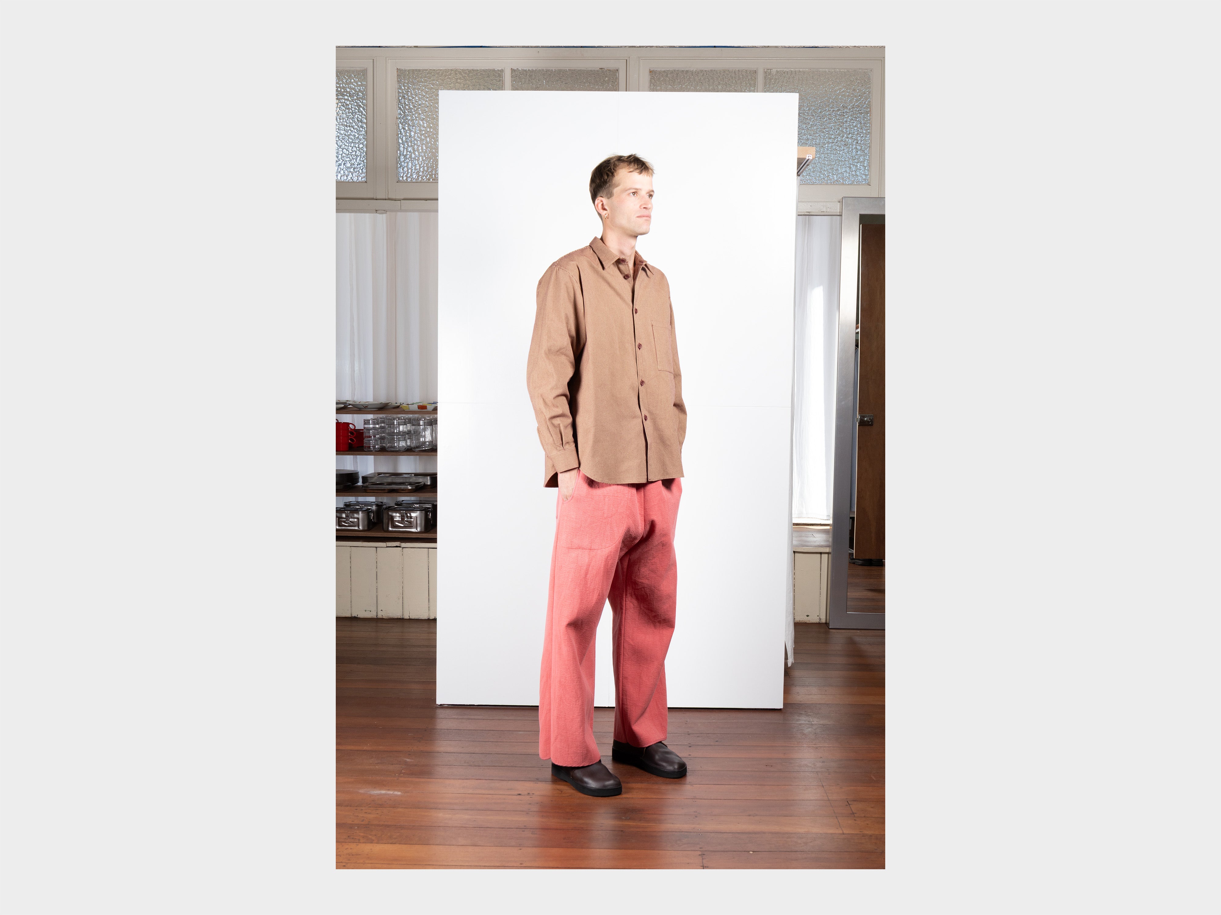 R21S8 "Weather Shirt PK" Brick Oxford