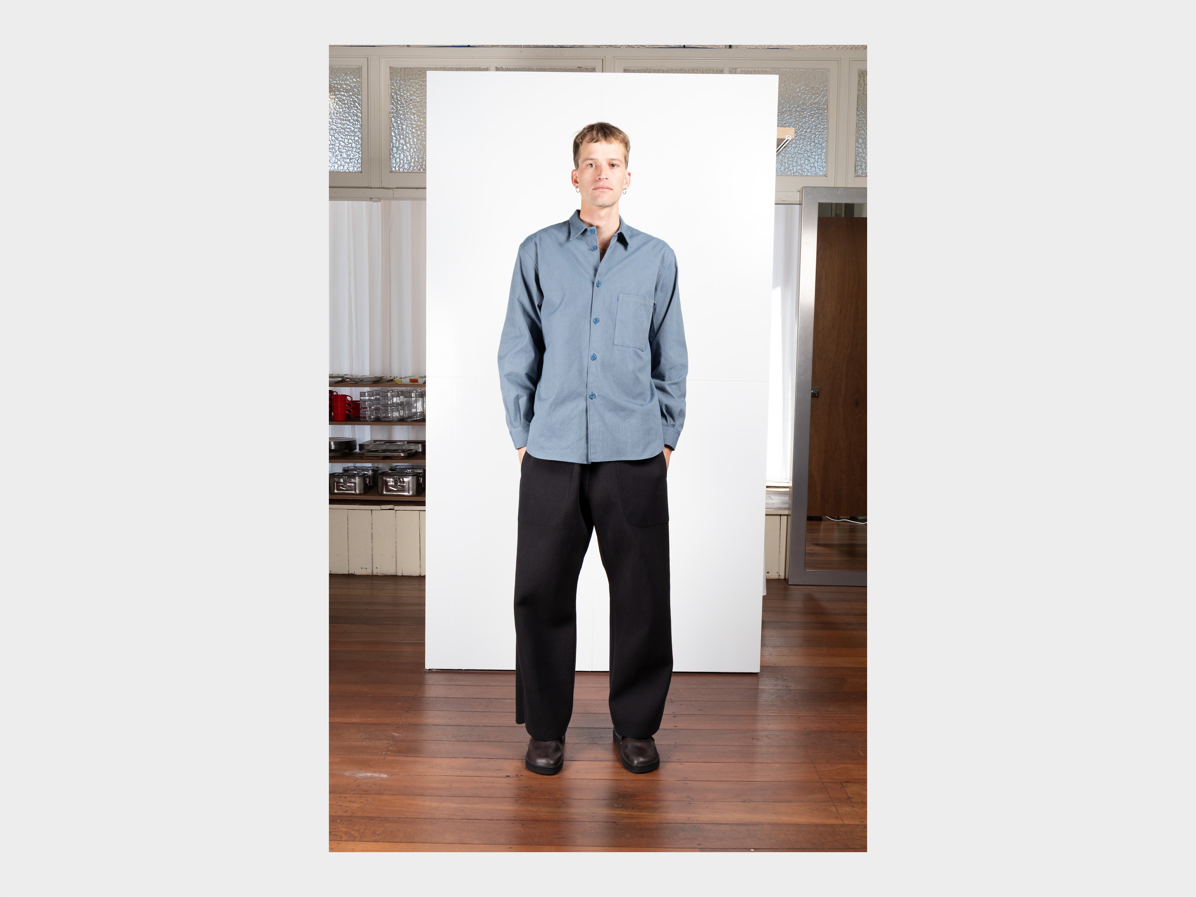 R21O5 "Solid Pants" Black Ash Nubi