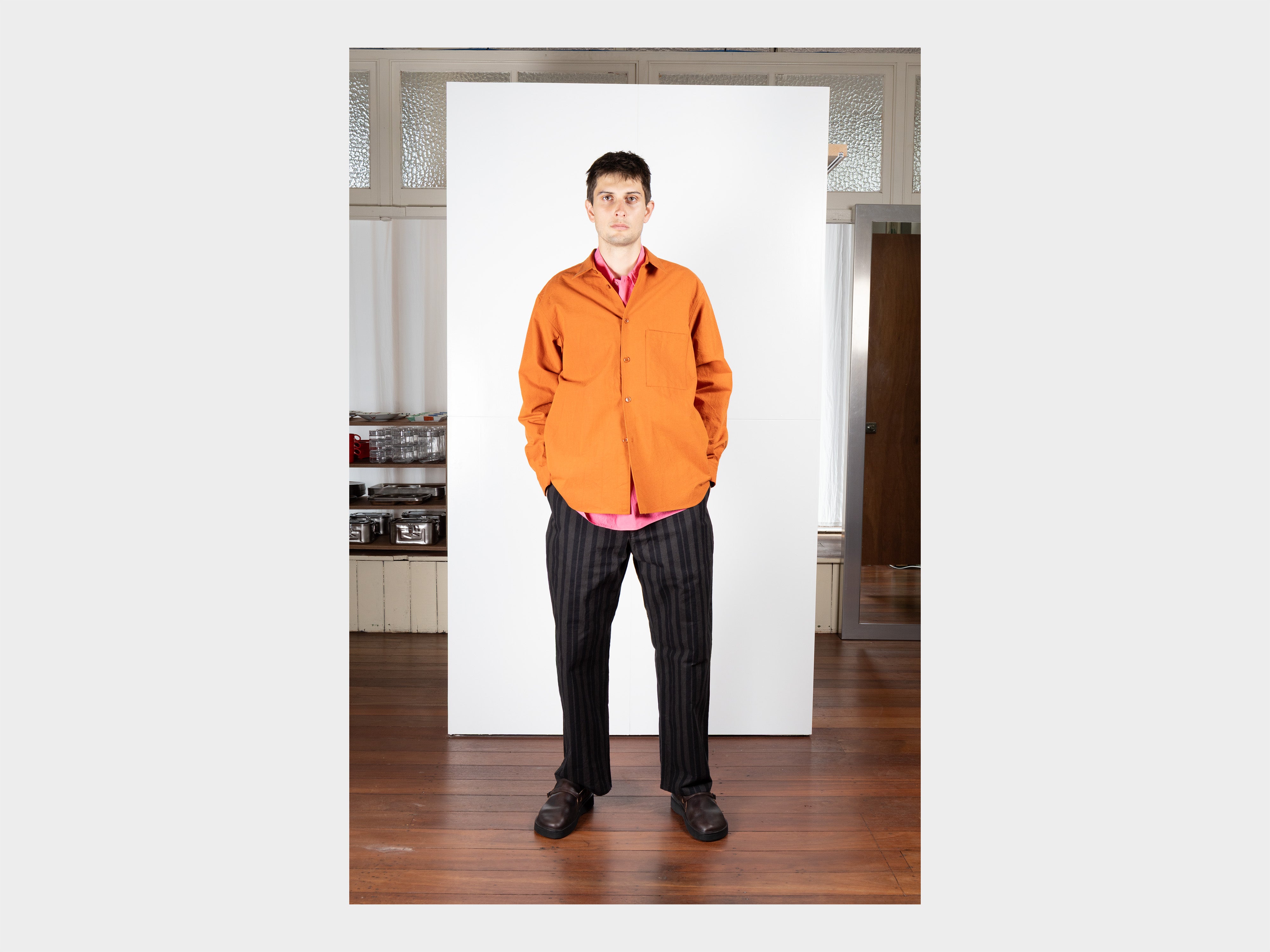 R21S8 "Weather Shirt PK" Rust Wool