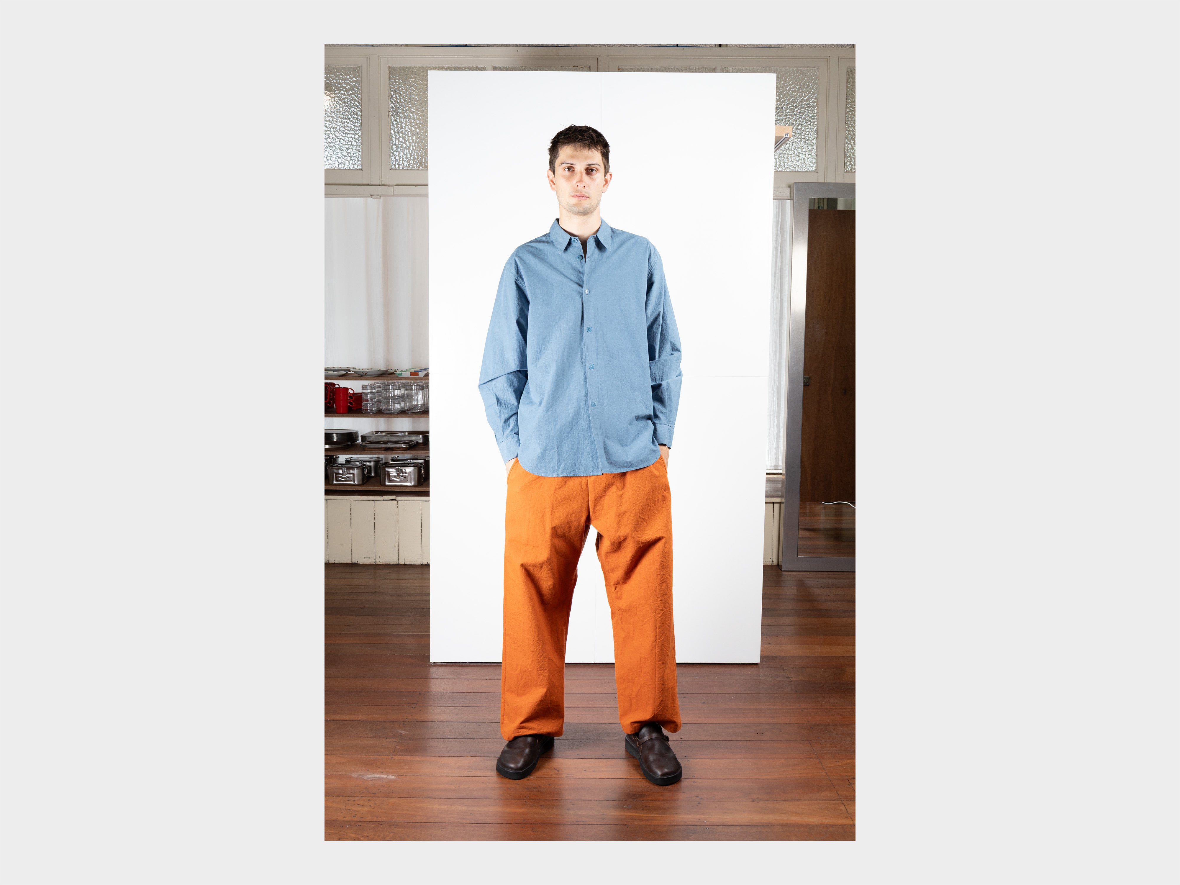 R21P5 "Solid Pants" Rust Wool