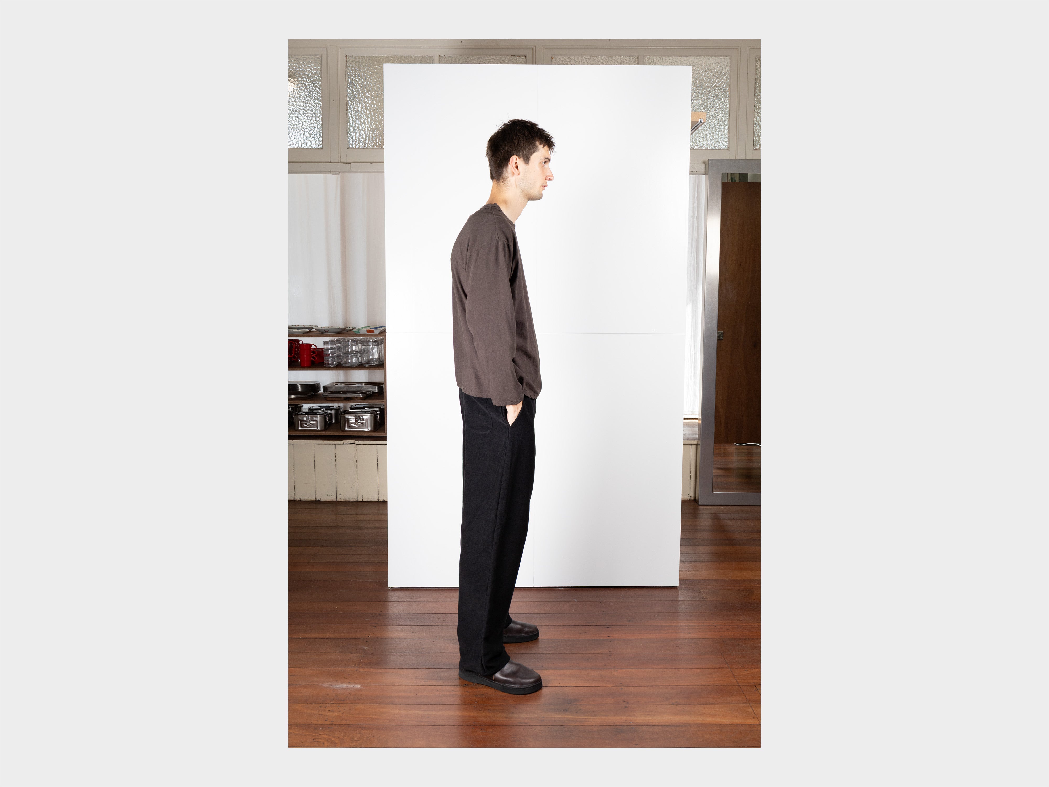 R21T6 "L/S Binder T-Shirt" Carbon