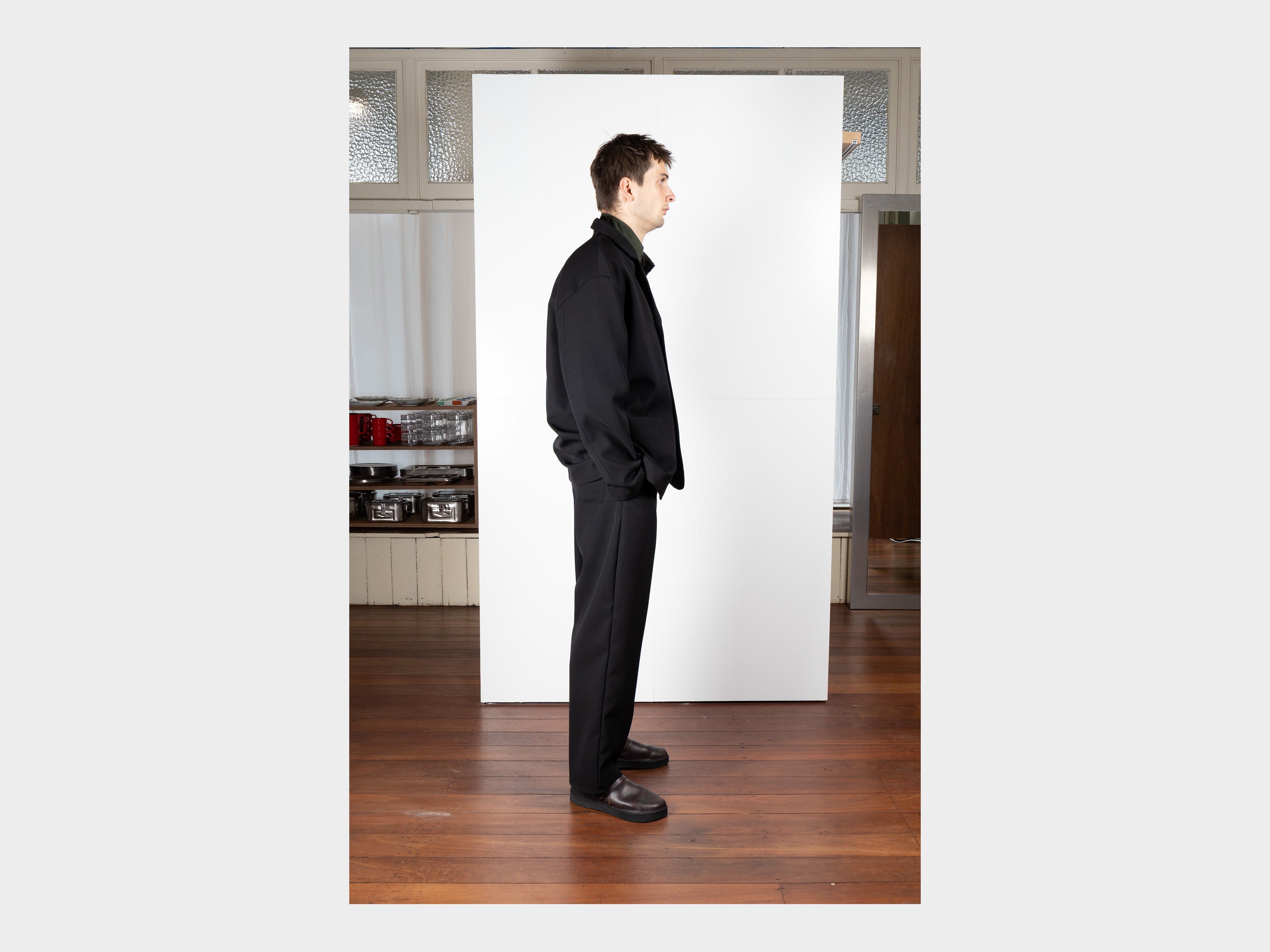 R21Y2 "Patch Blazer" Black Impact Wool