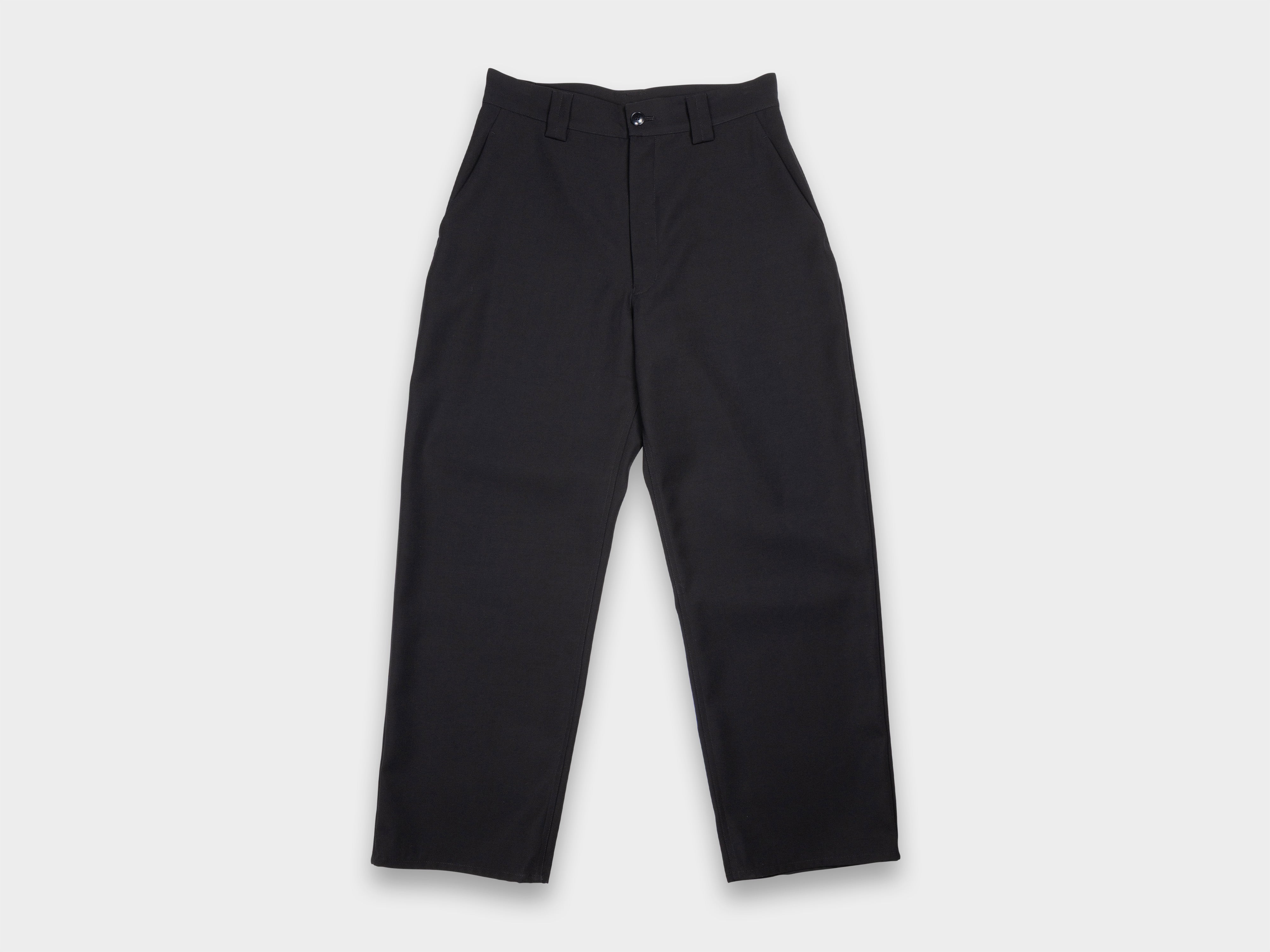 R21Y6 "Patch Pants" Black Impact Wool