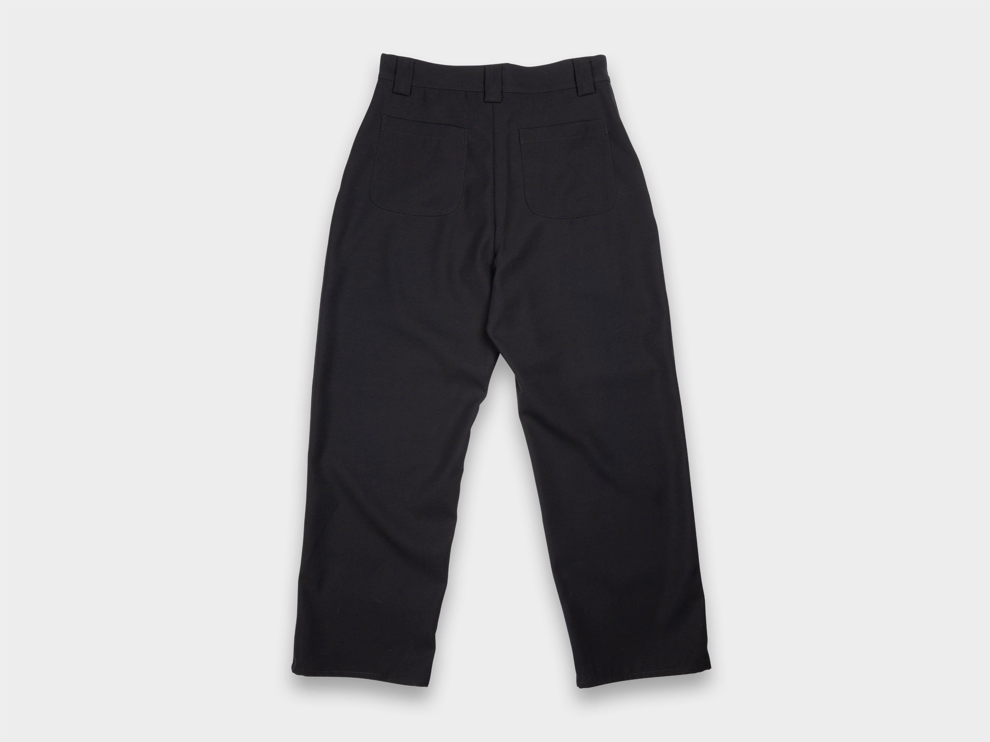 R21Y6 "Patch Pants" Black Impact Wool