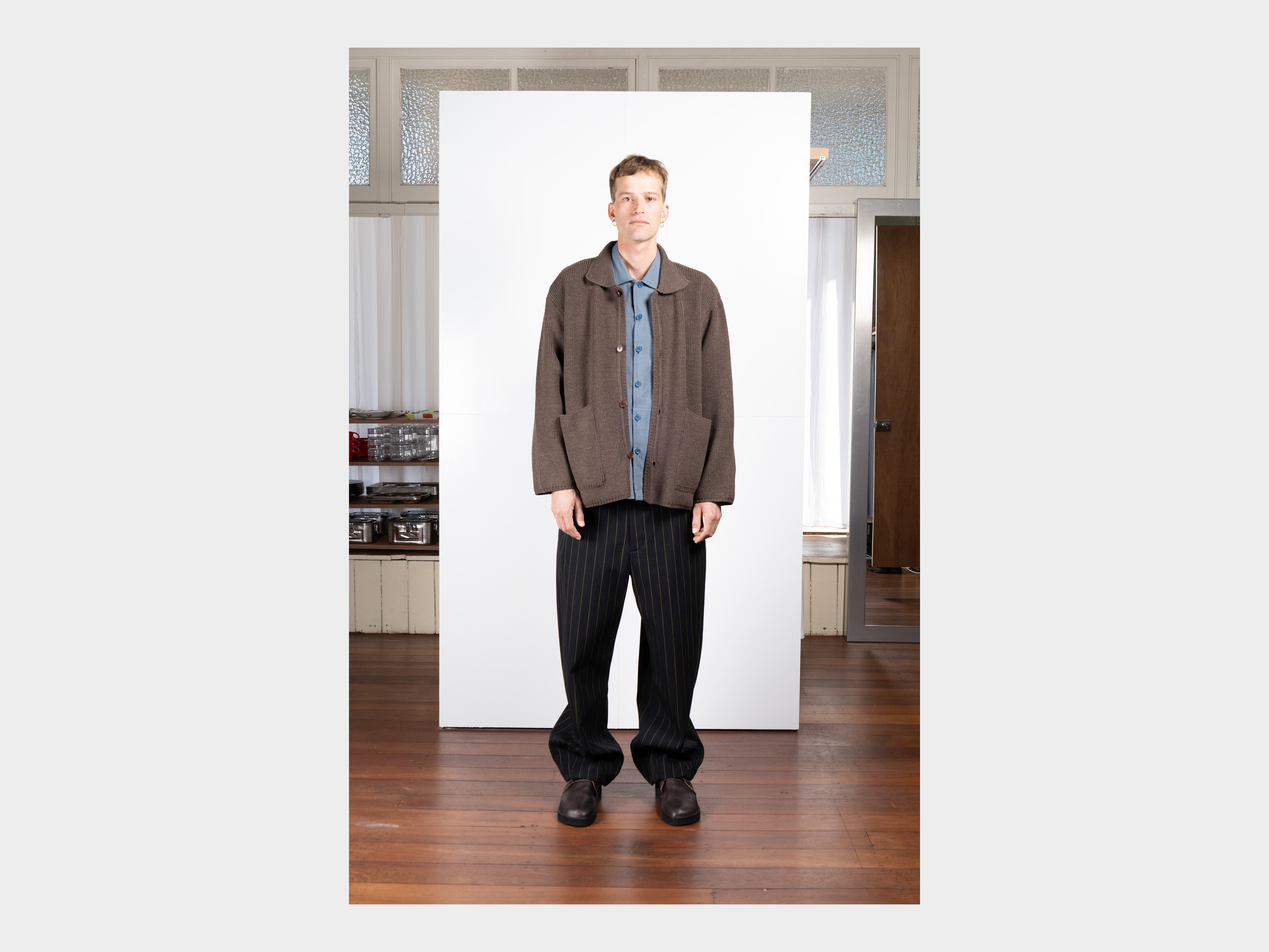 R21Z1 "Machine Cardigan" Black Sheep