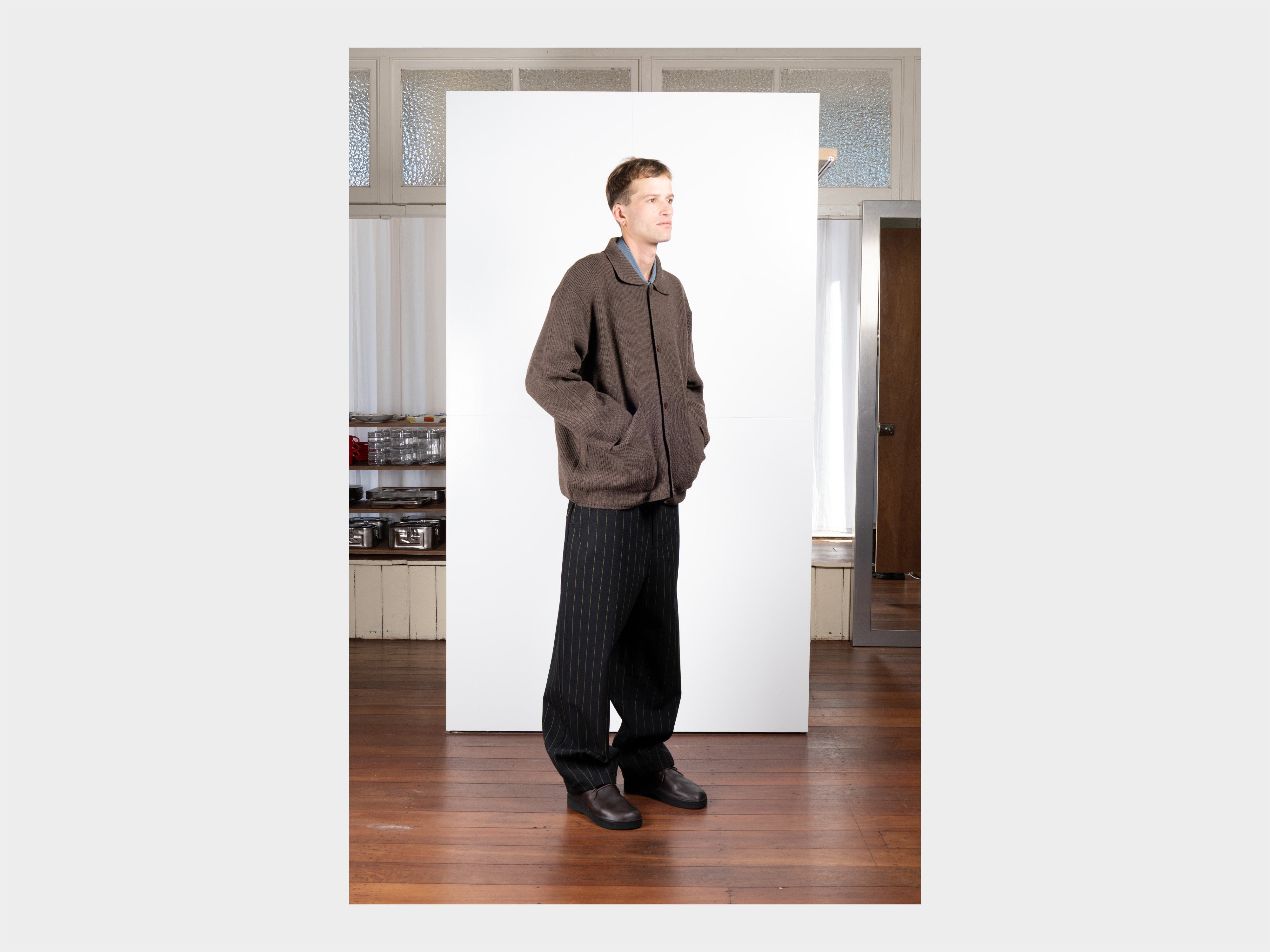 R21Z1 "Machine Cardigan" Black Sheep