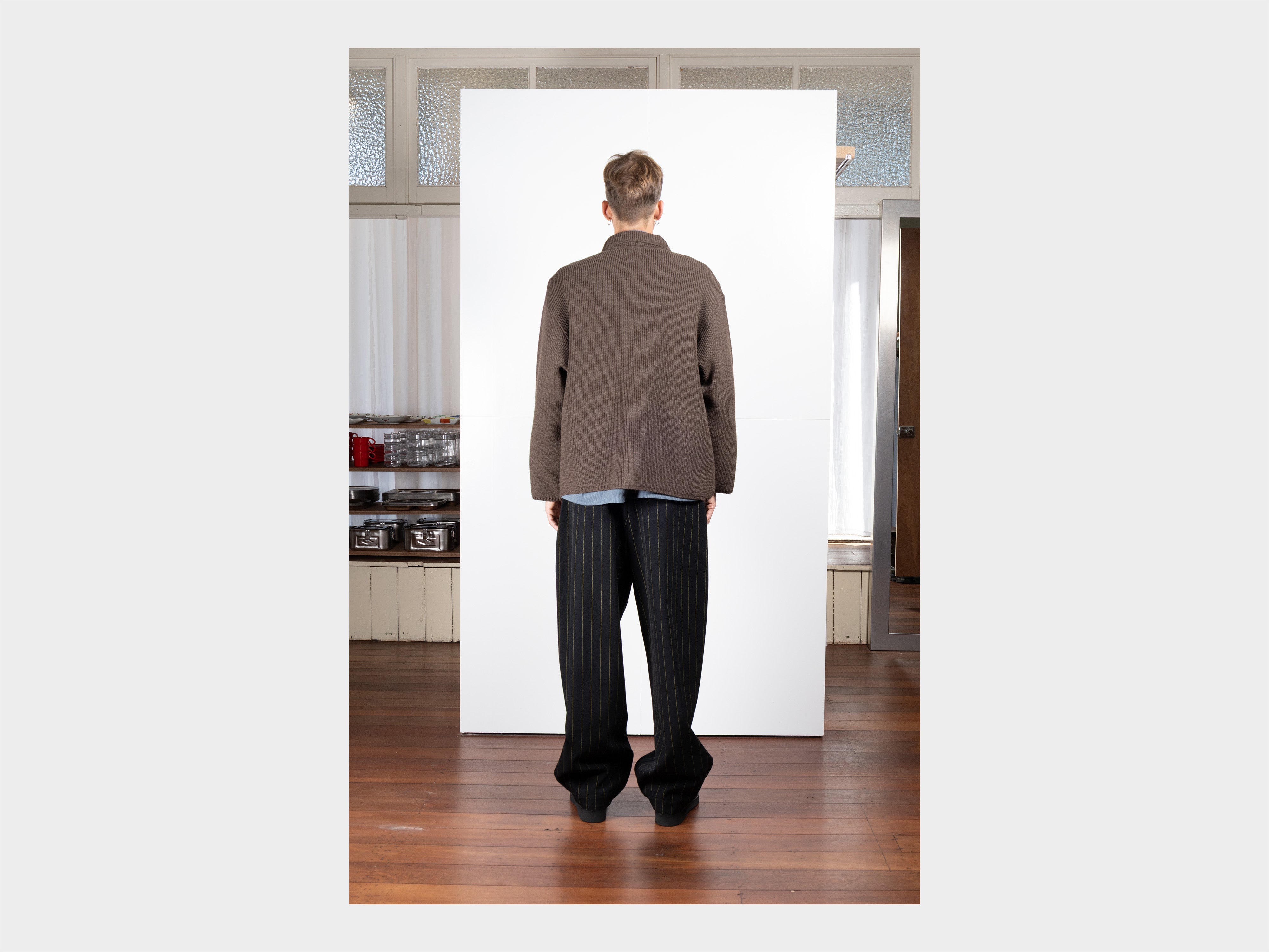 R21Z1 "Machine Cardigan" Black Sheep