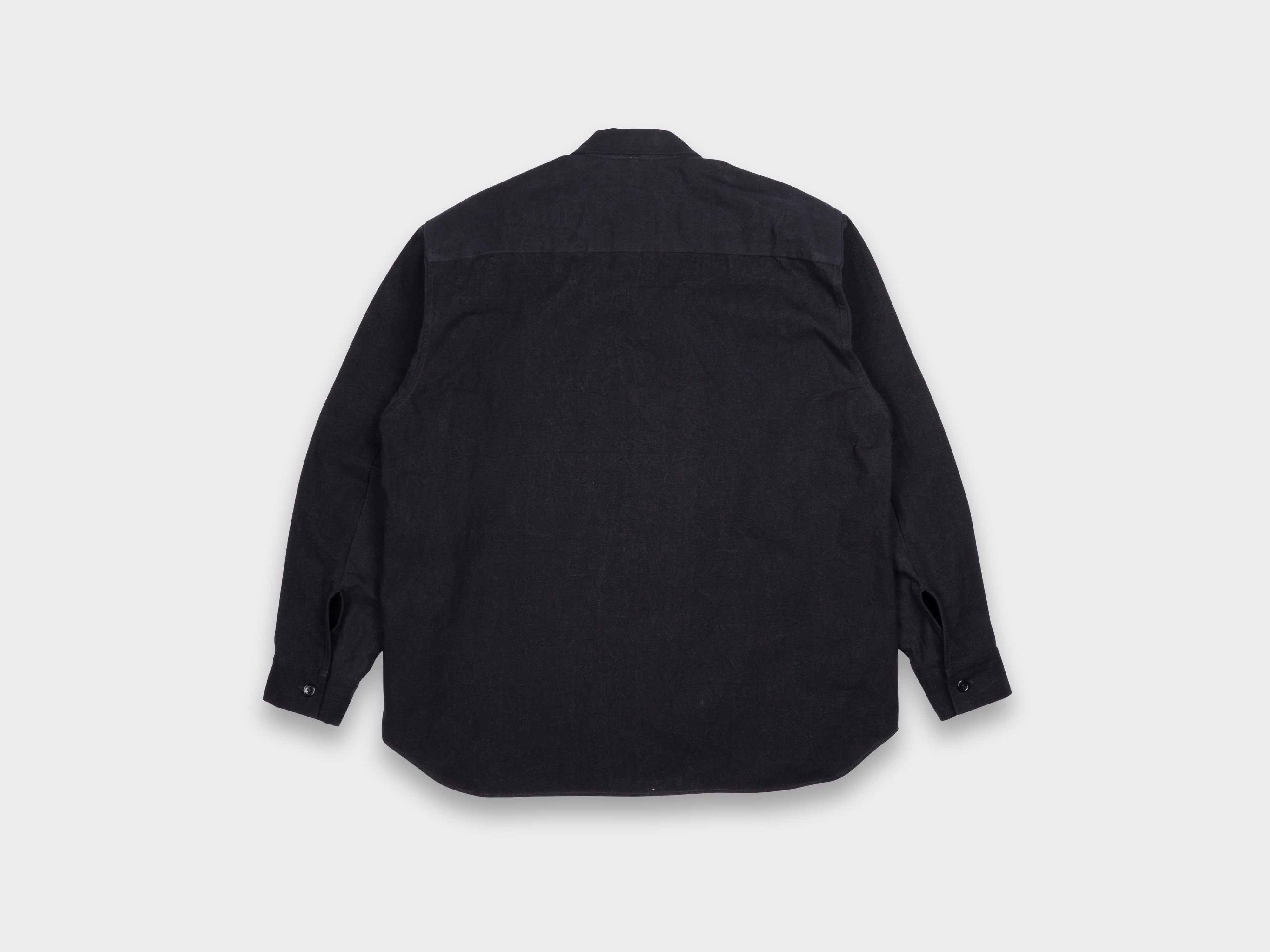 R0S8 "Weather Shirt PK" Black Wax