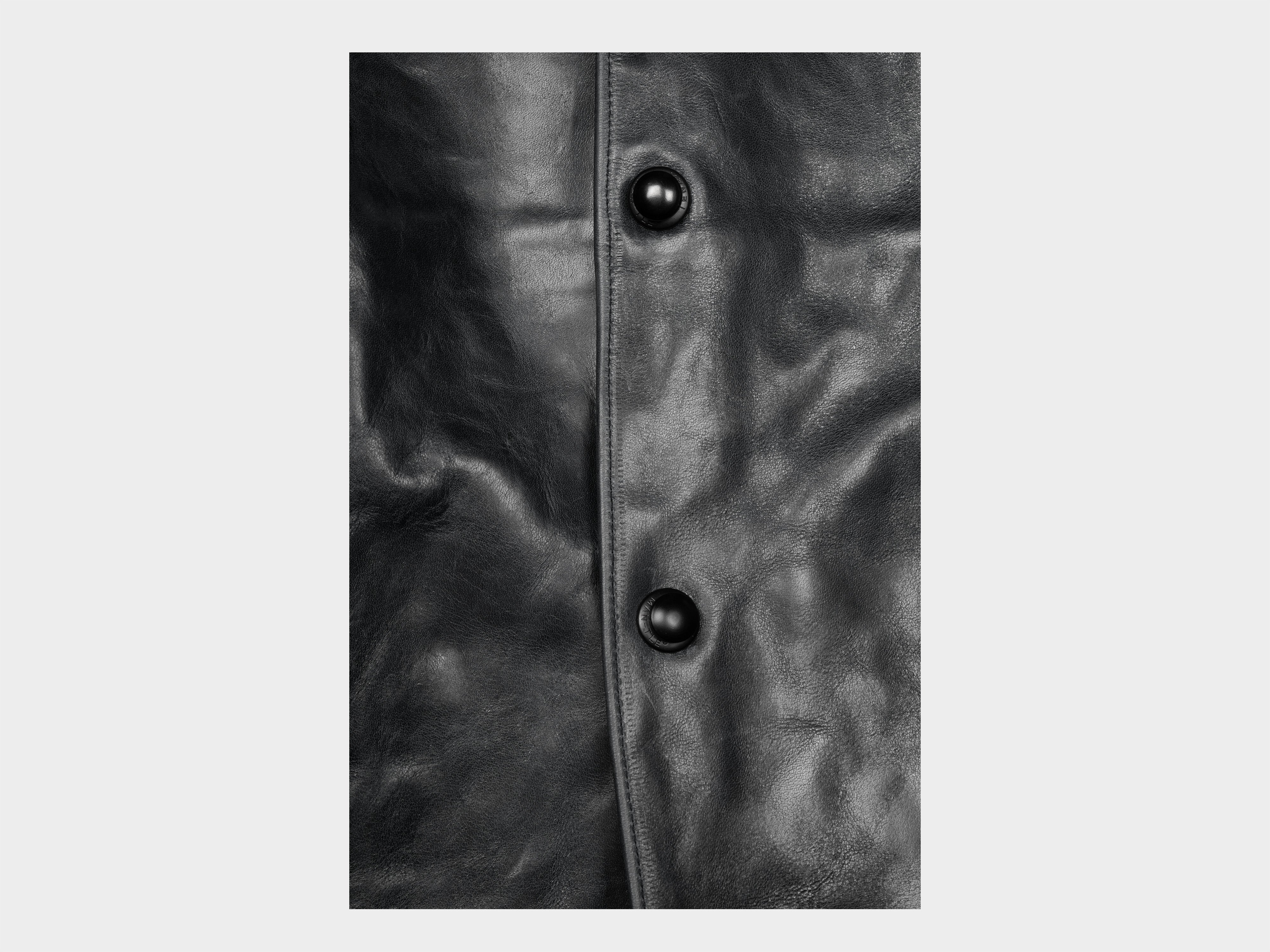 R22L4 "Leather Big Blazer" Black Hide