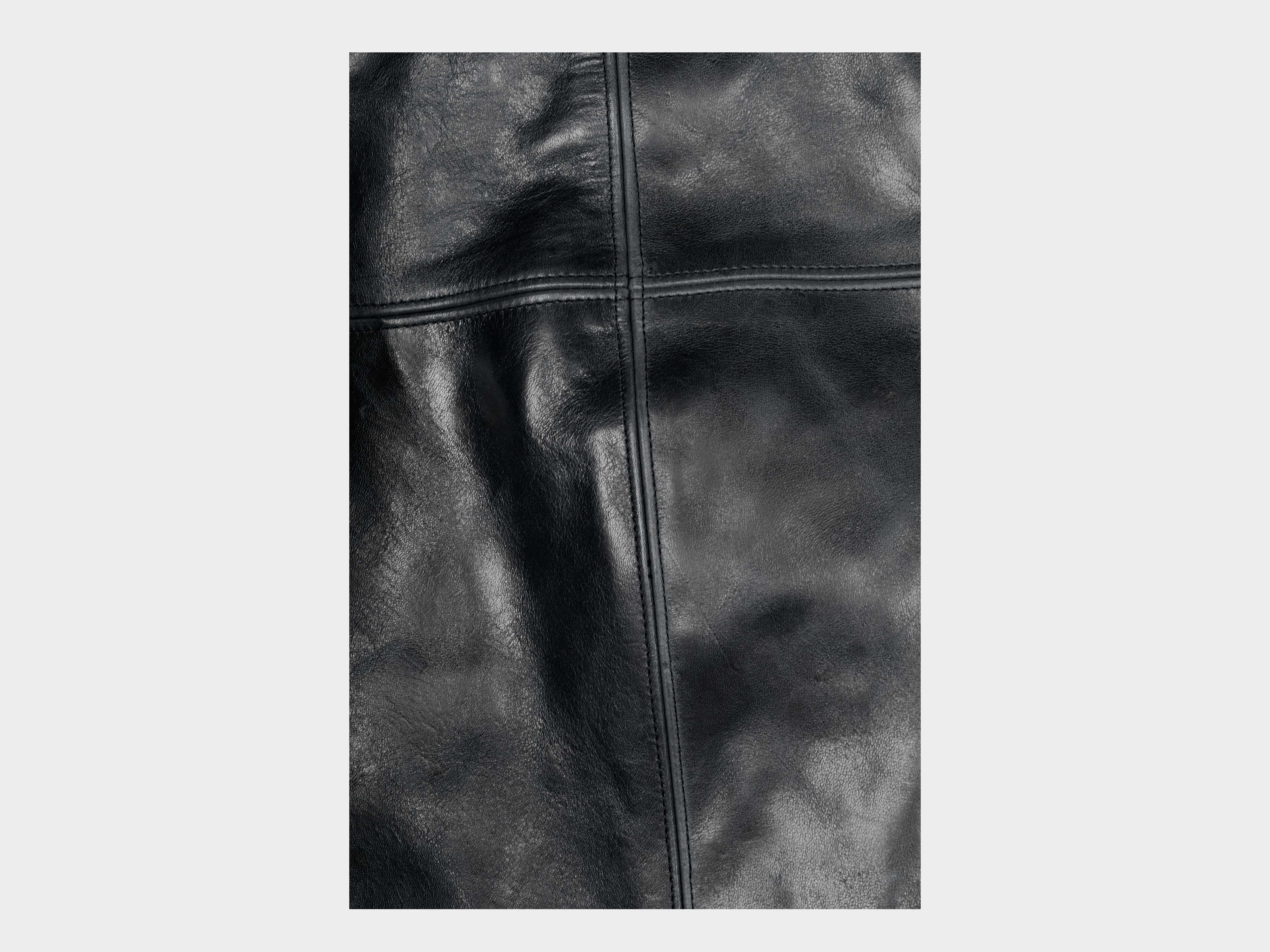 R22L4 "Leather Big Blazer" Black Hide