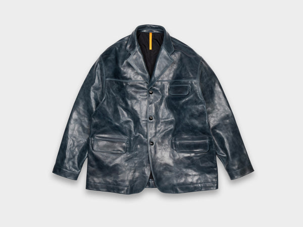 R22L4 "Leather Big Blazer" Bluestone Hide