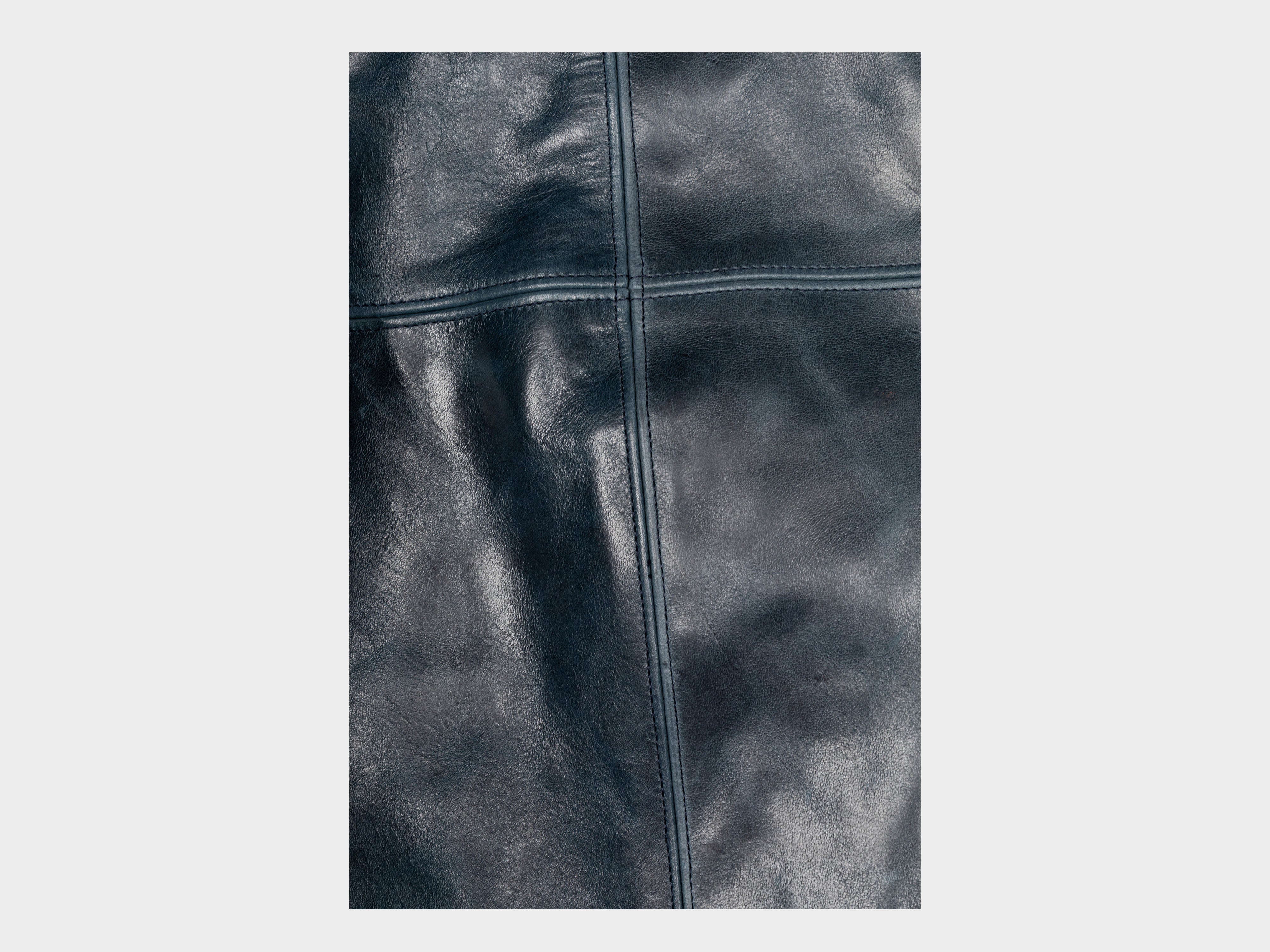 R22L4 "Leather Big Blazer" Bluestone Hide
