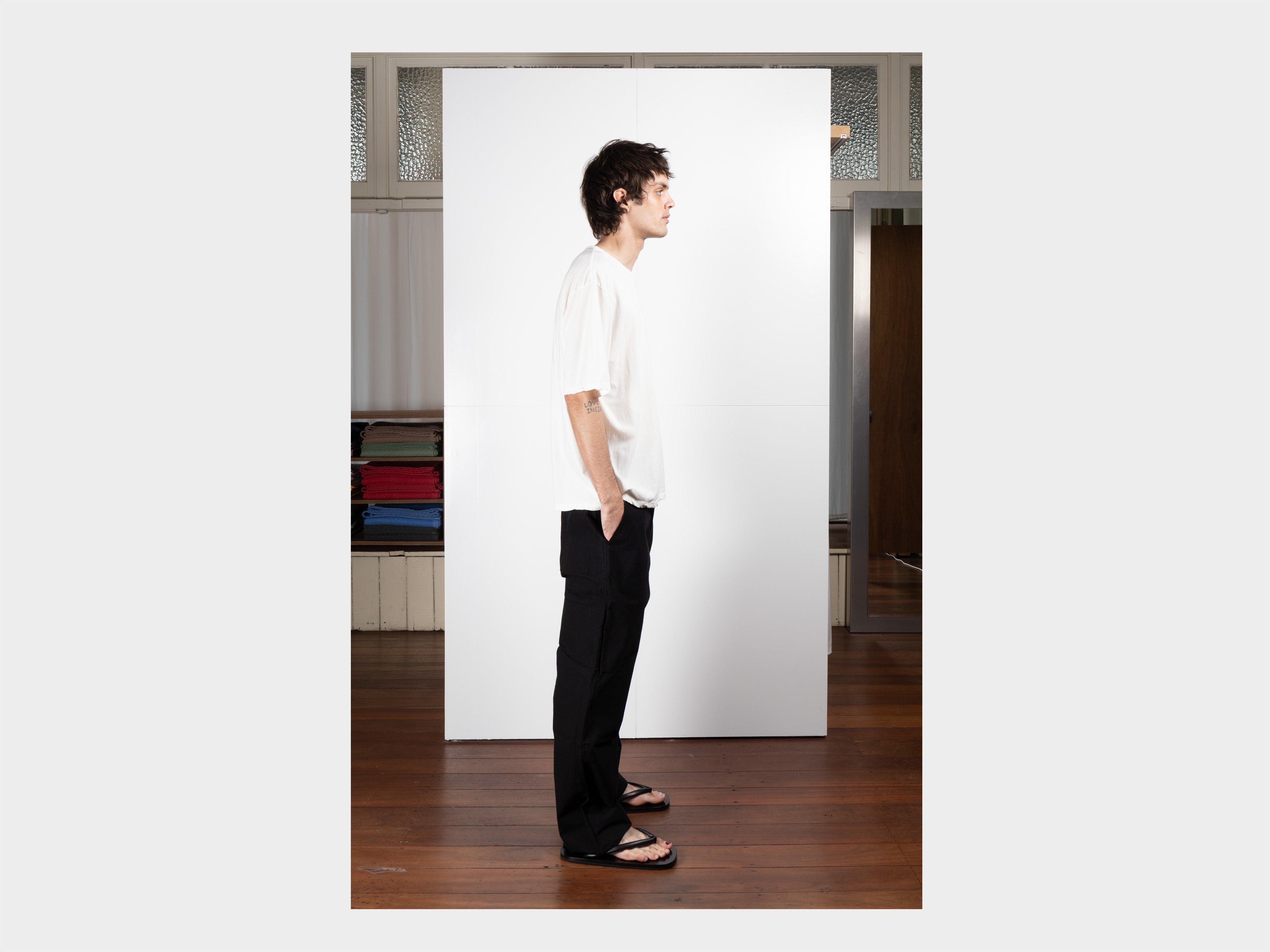R0T5 "S/S Binder T-Shirt" White
