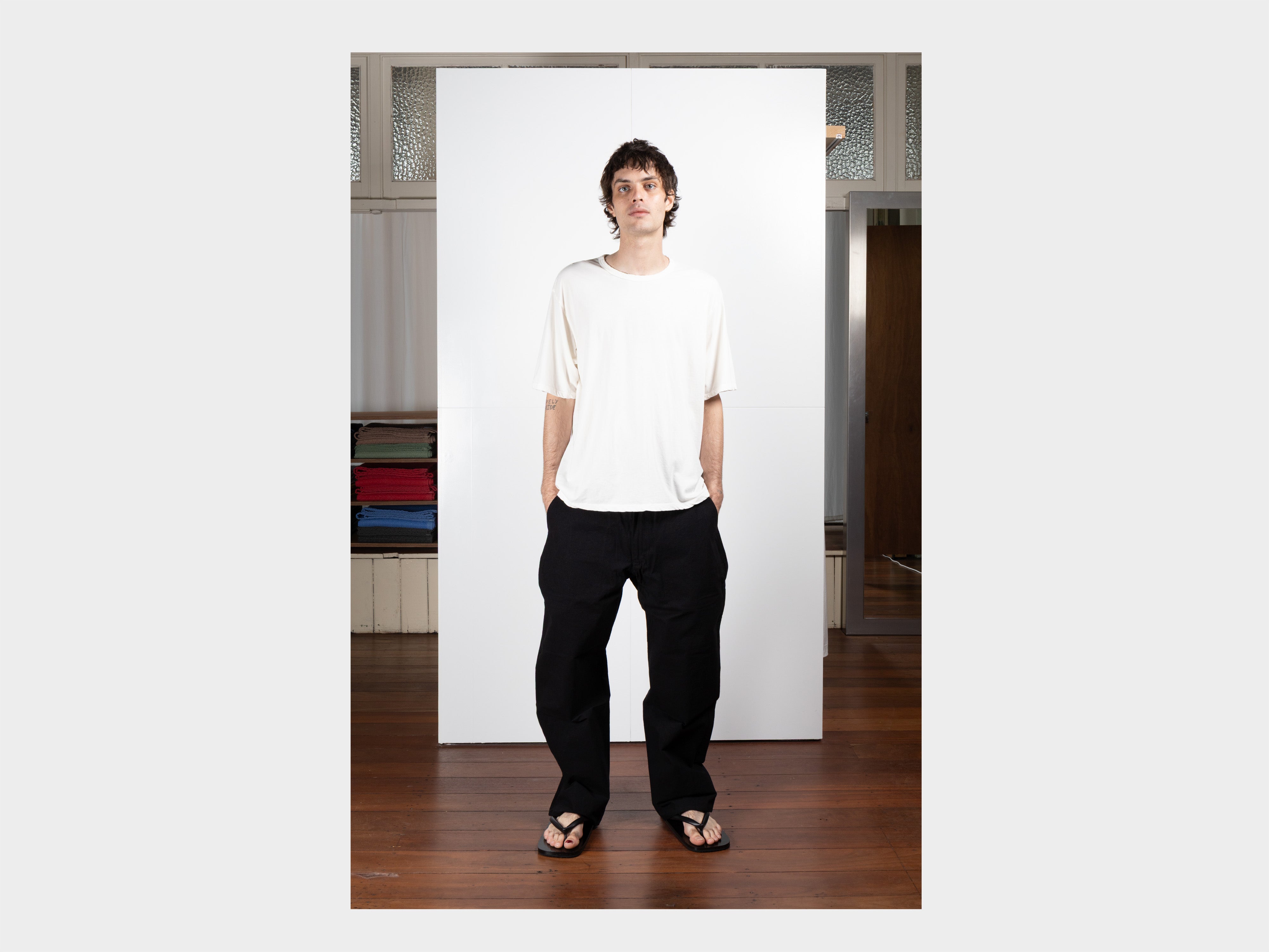 R0T5 "S/S Binder T-Shirt" White