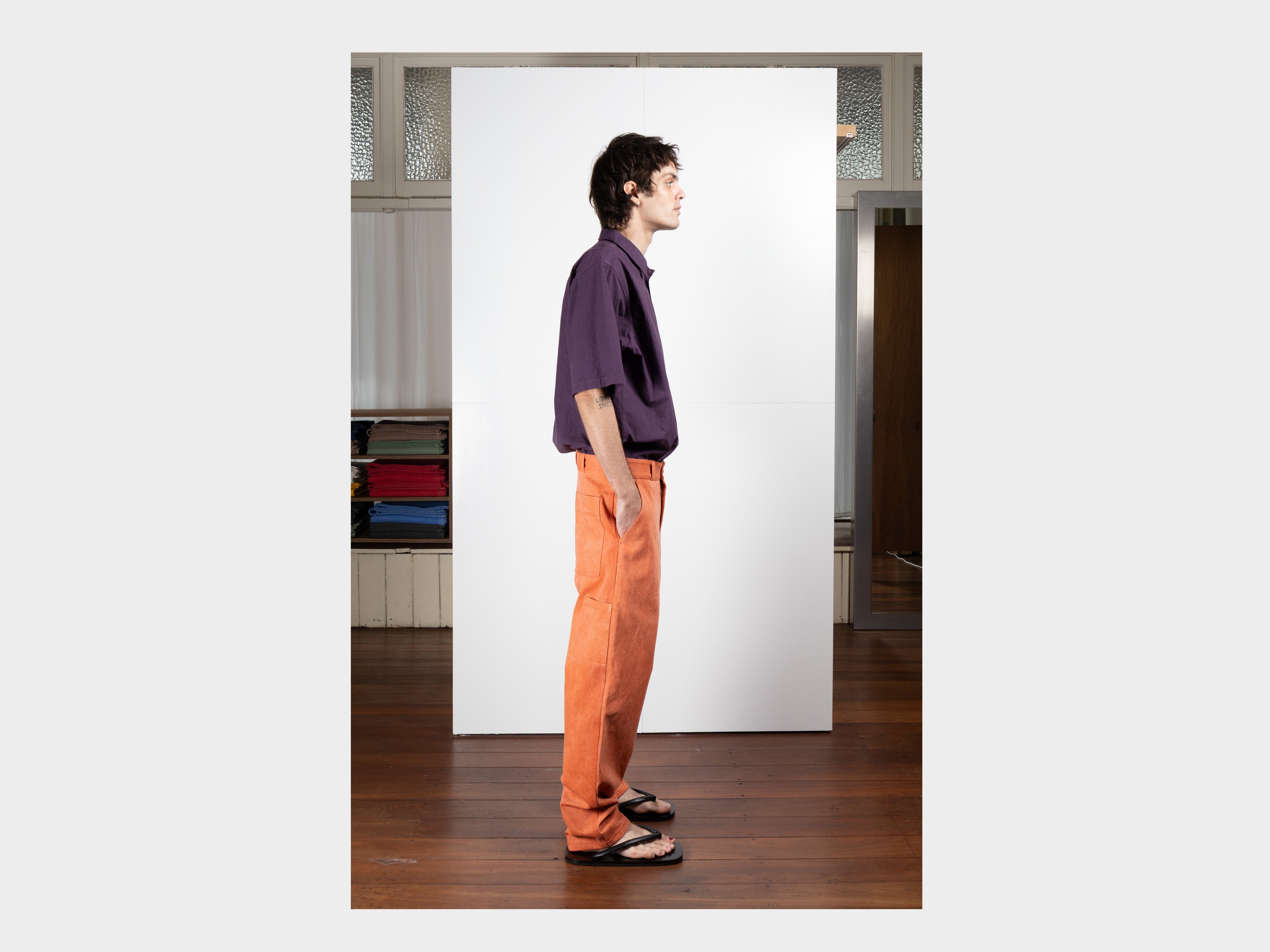 R22J4 "Jebok Chino" Copper Organic Denim