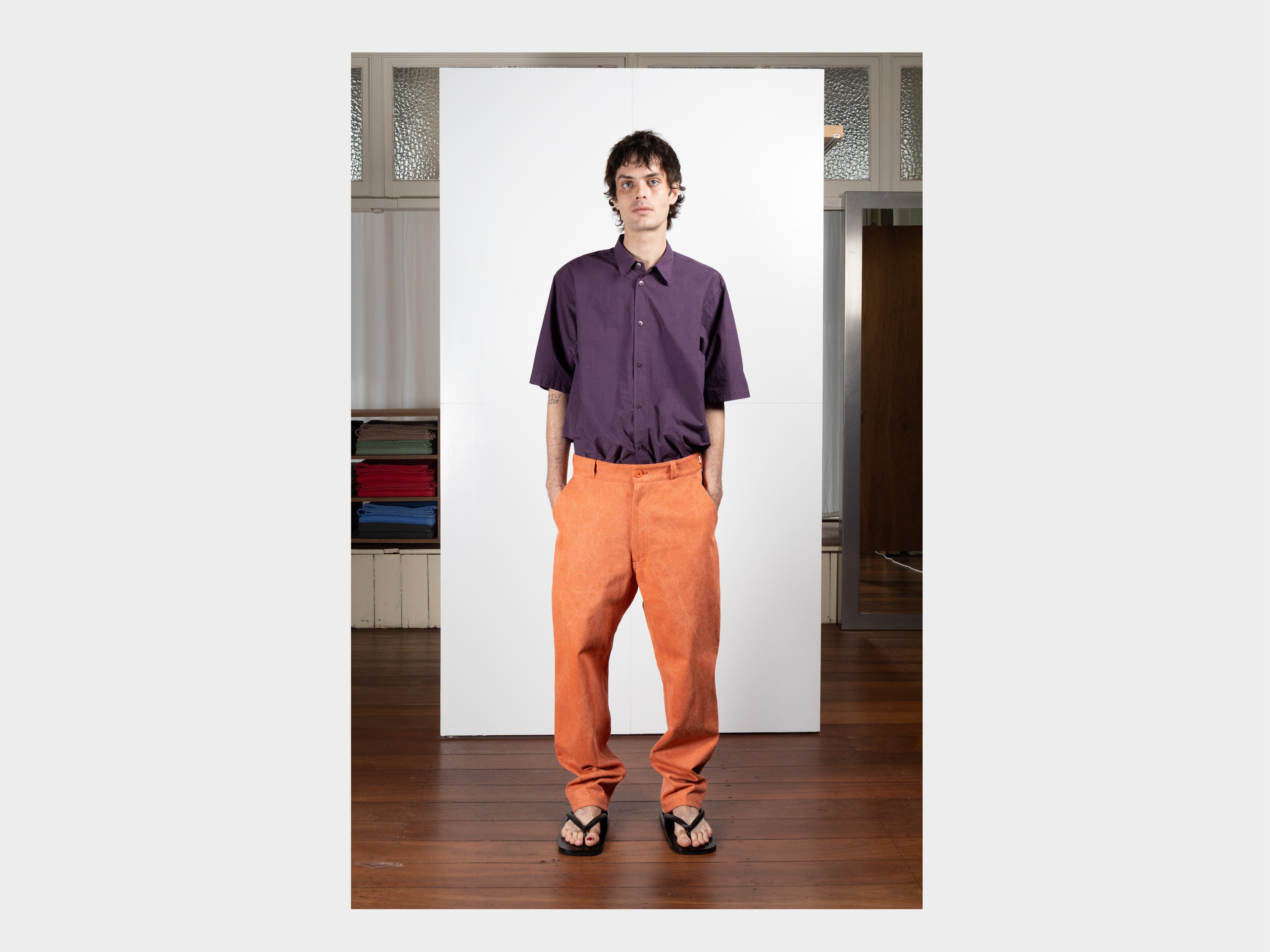 R22J4 "Jebok Chino" Copper Organic Denim