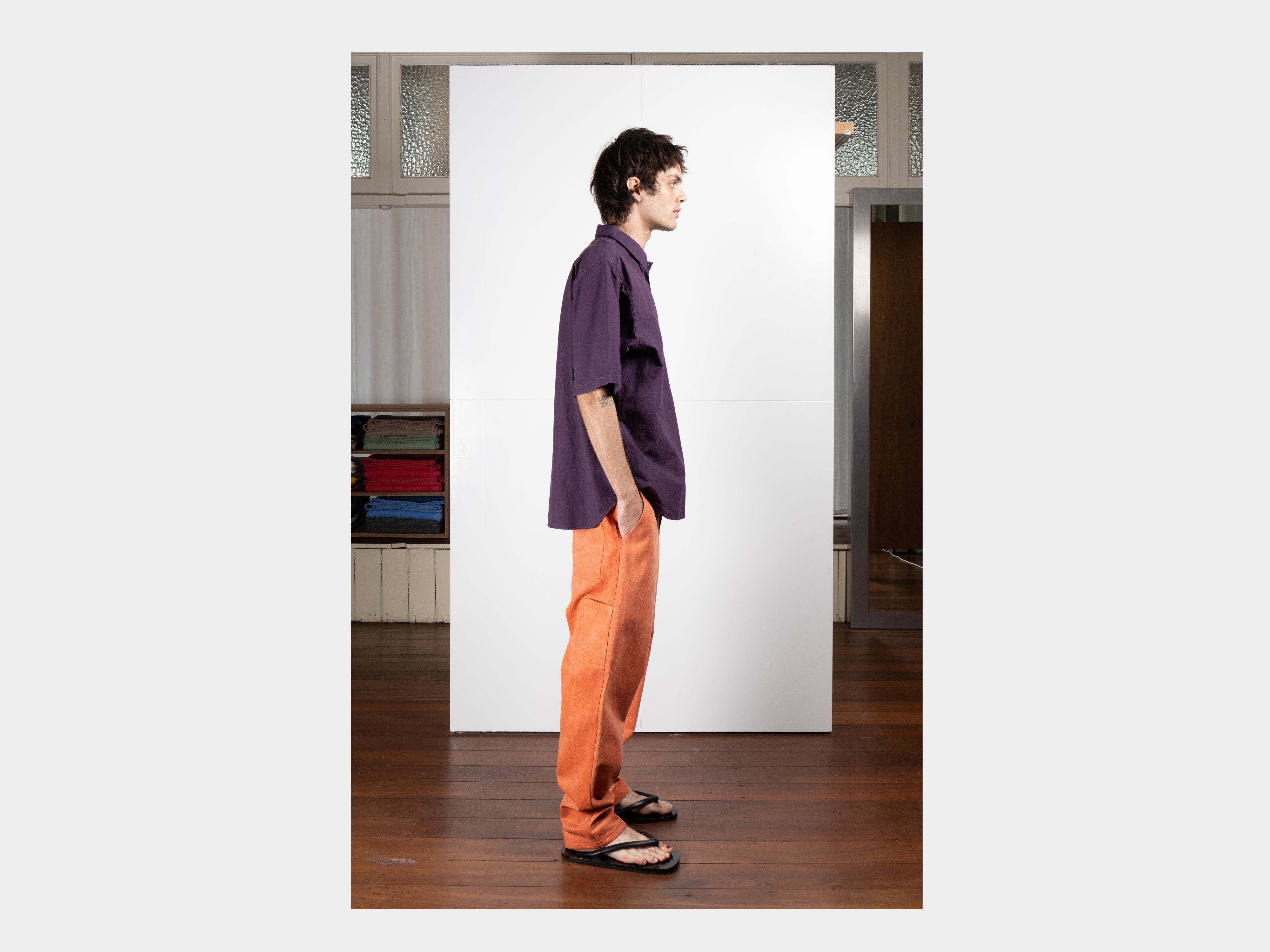 R22S9 "S/S Weather Shirt" Berry 160