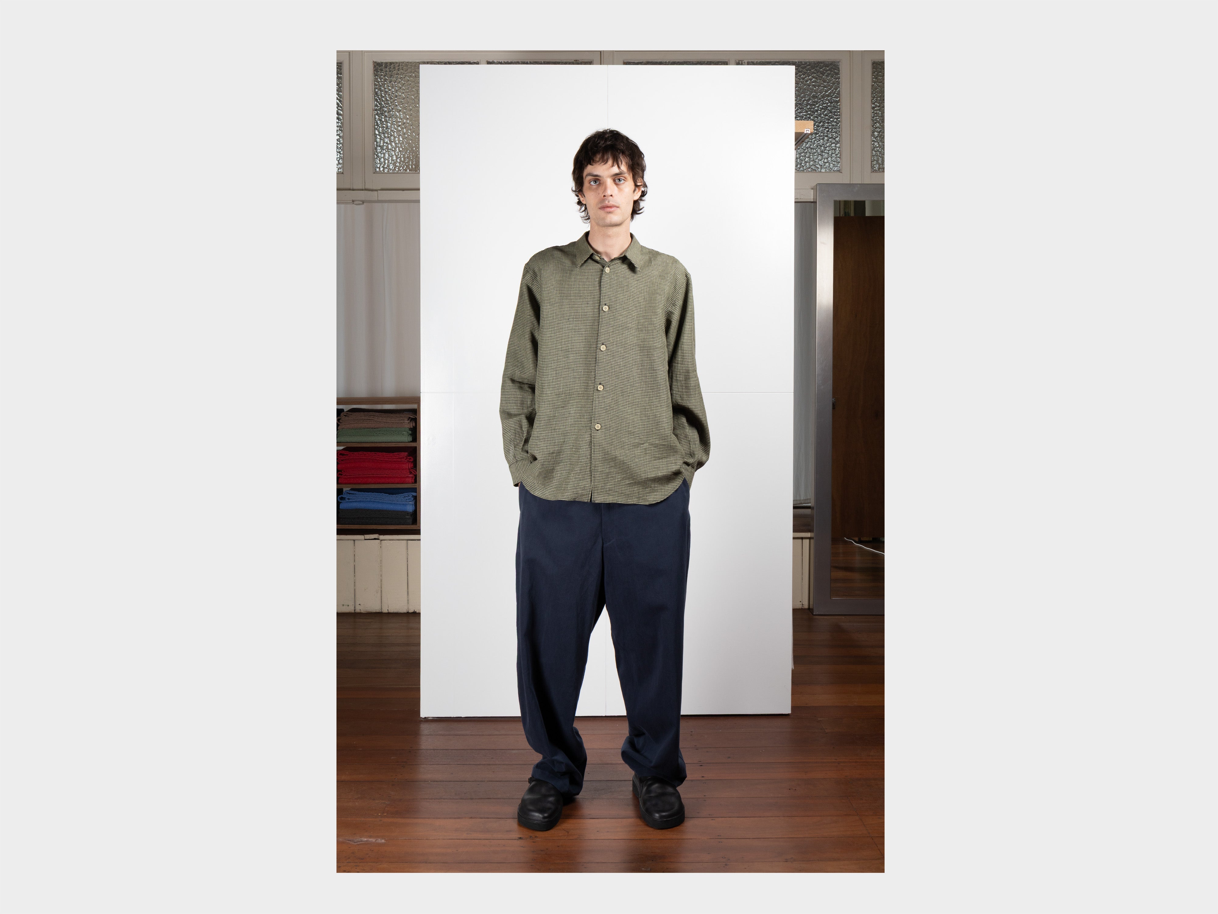 R22S8 "Weather Shirt" Kudzu Gingham