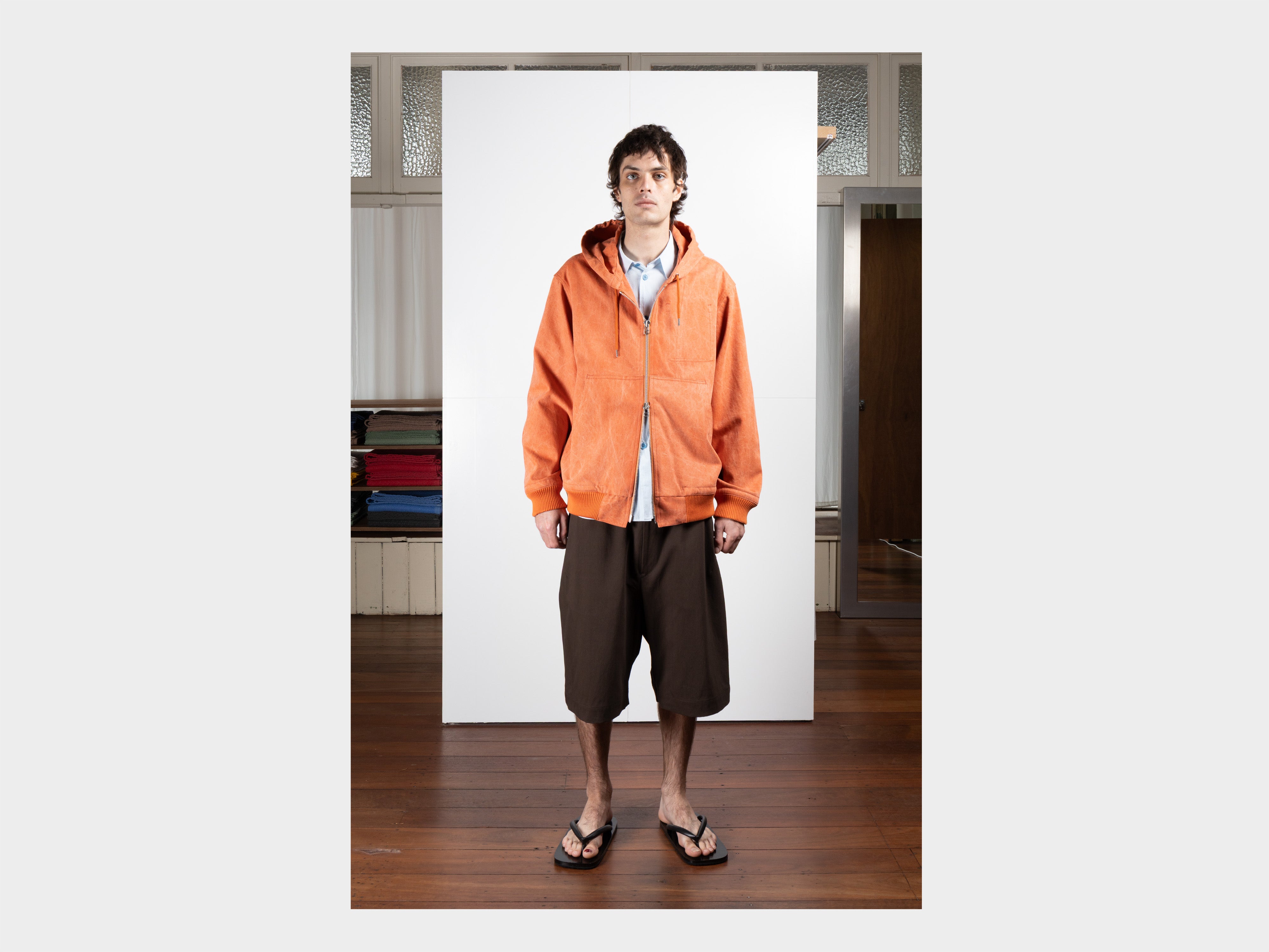 R22J3 "Jebok Parka" Copper Organic Denim
