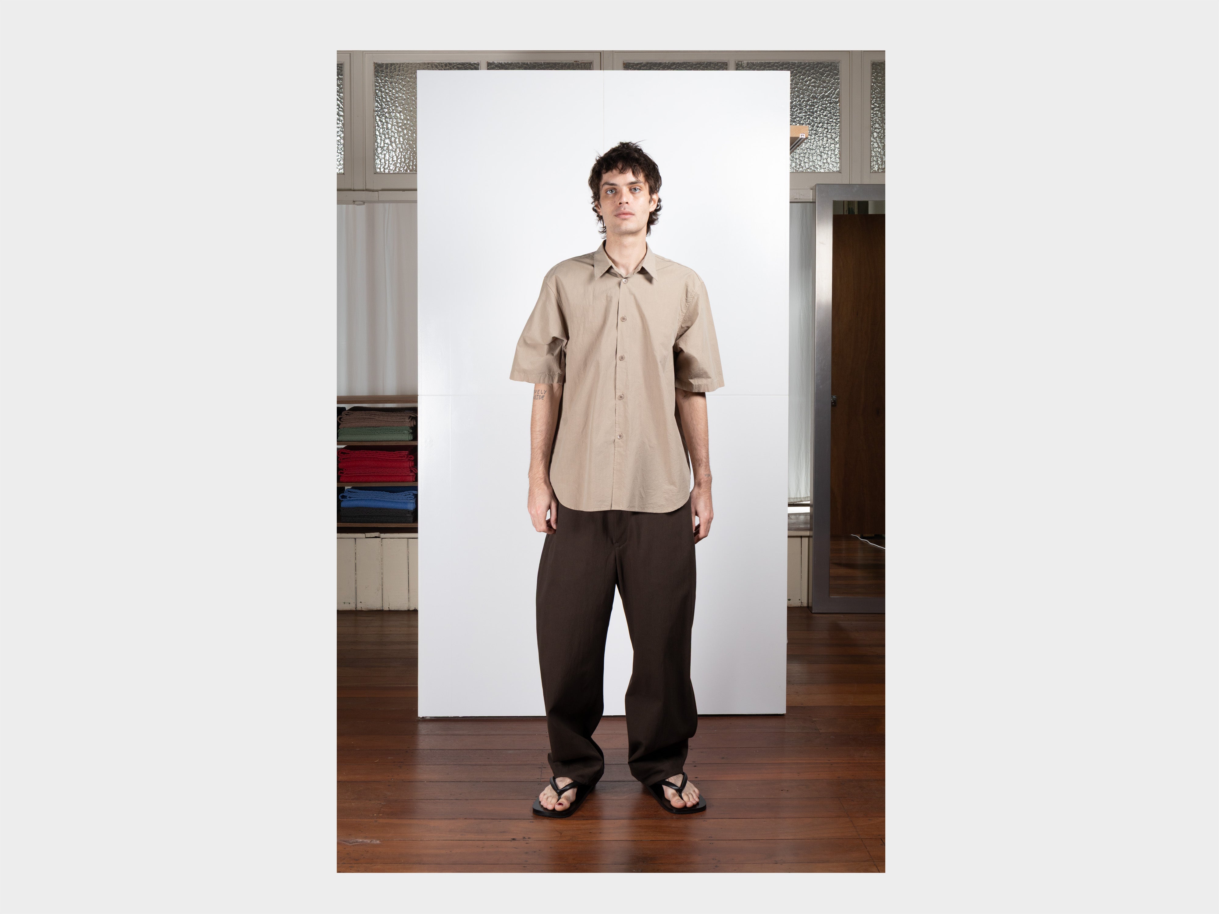 R22S9 "S/S Weather Shirt" Dust 160