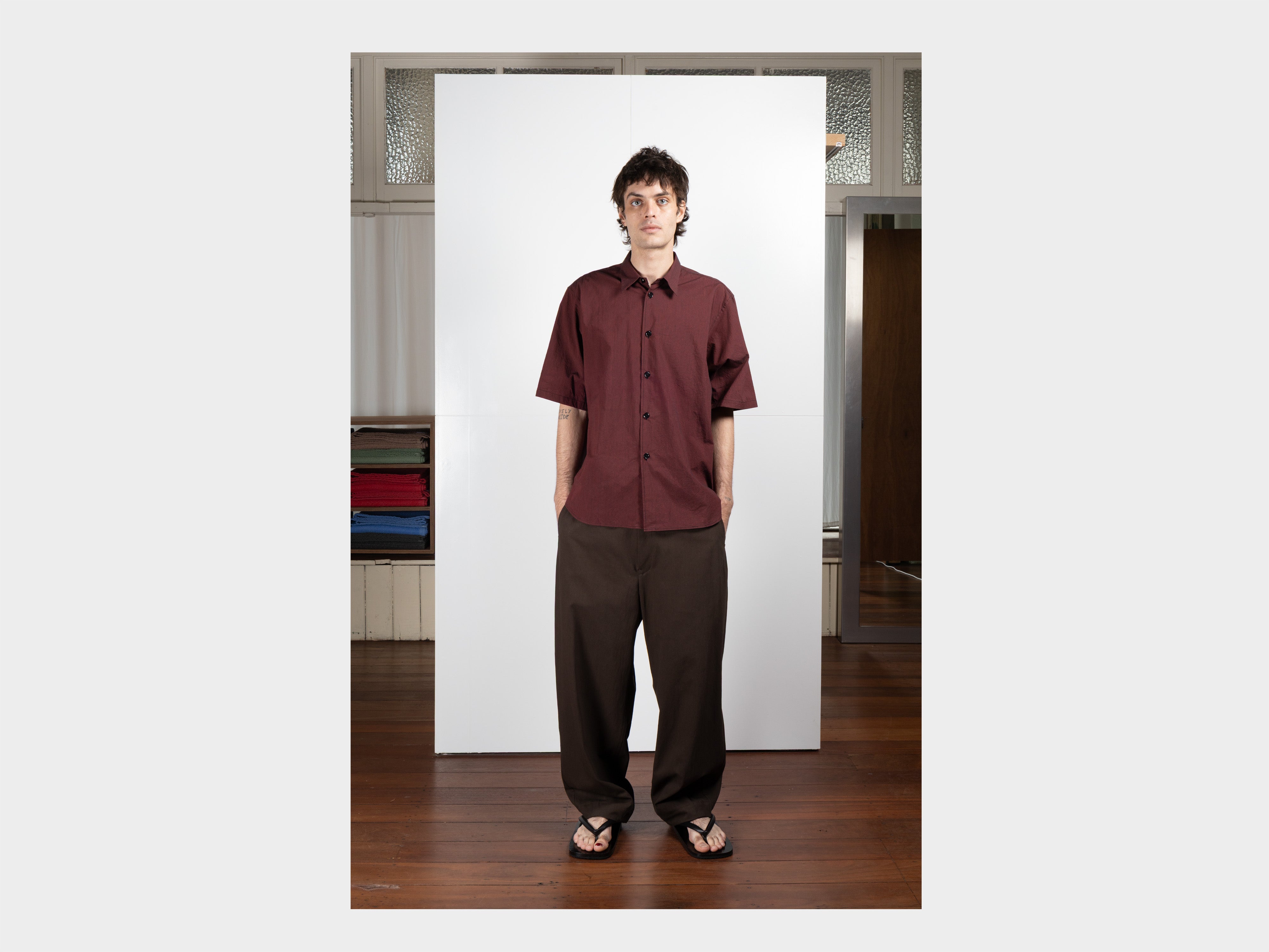 R22S9 "S/S Weather Shirt" Crater Cordlane
