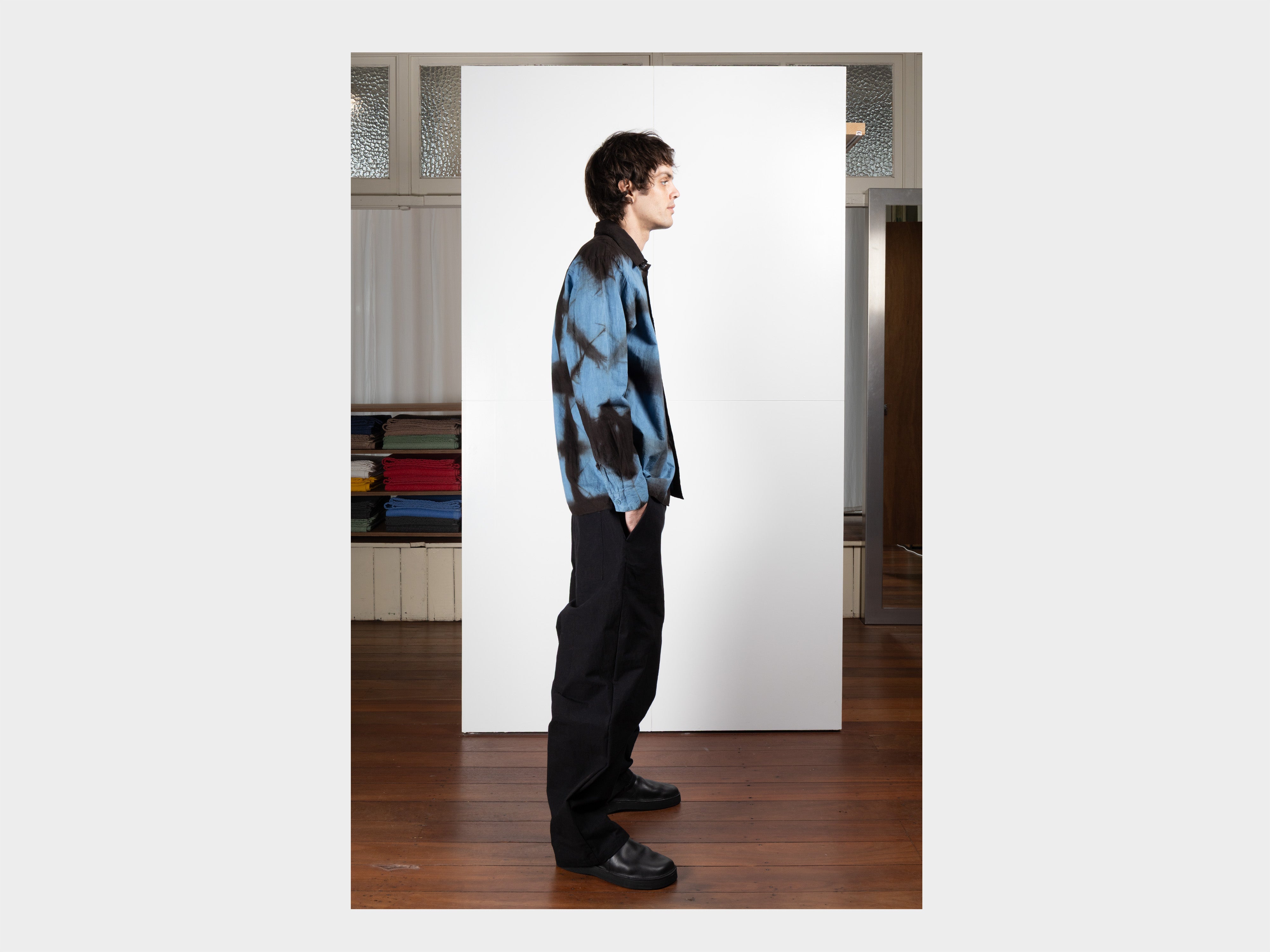 R22S4 "OD Shirt" Indigo / Dorozome Itajime