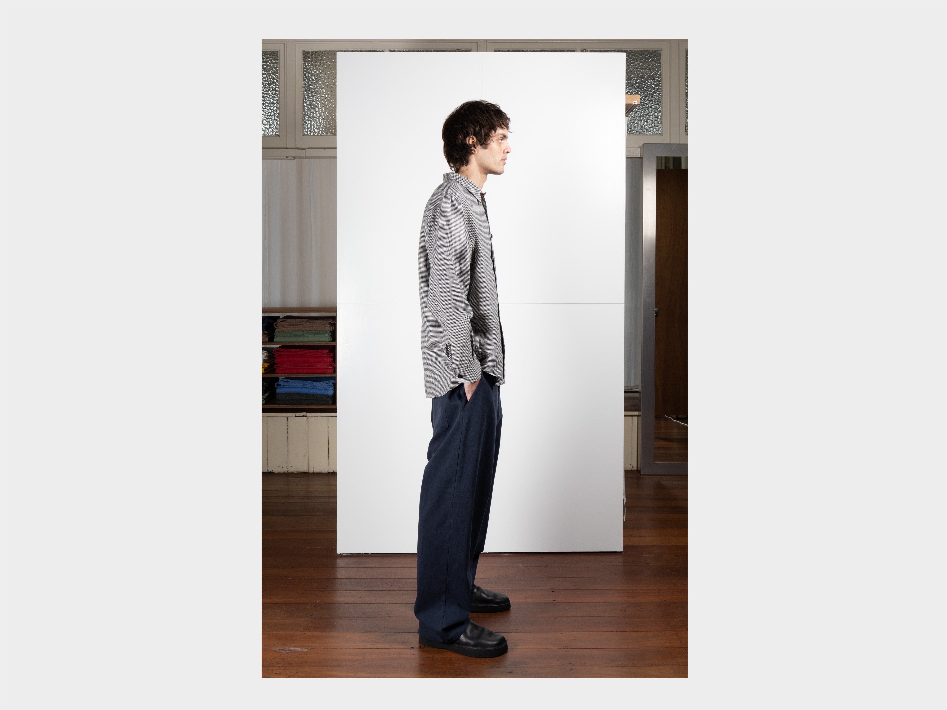 R22S8 "Weather Shirt" Washed Gingham