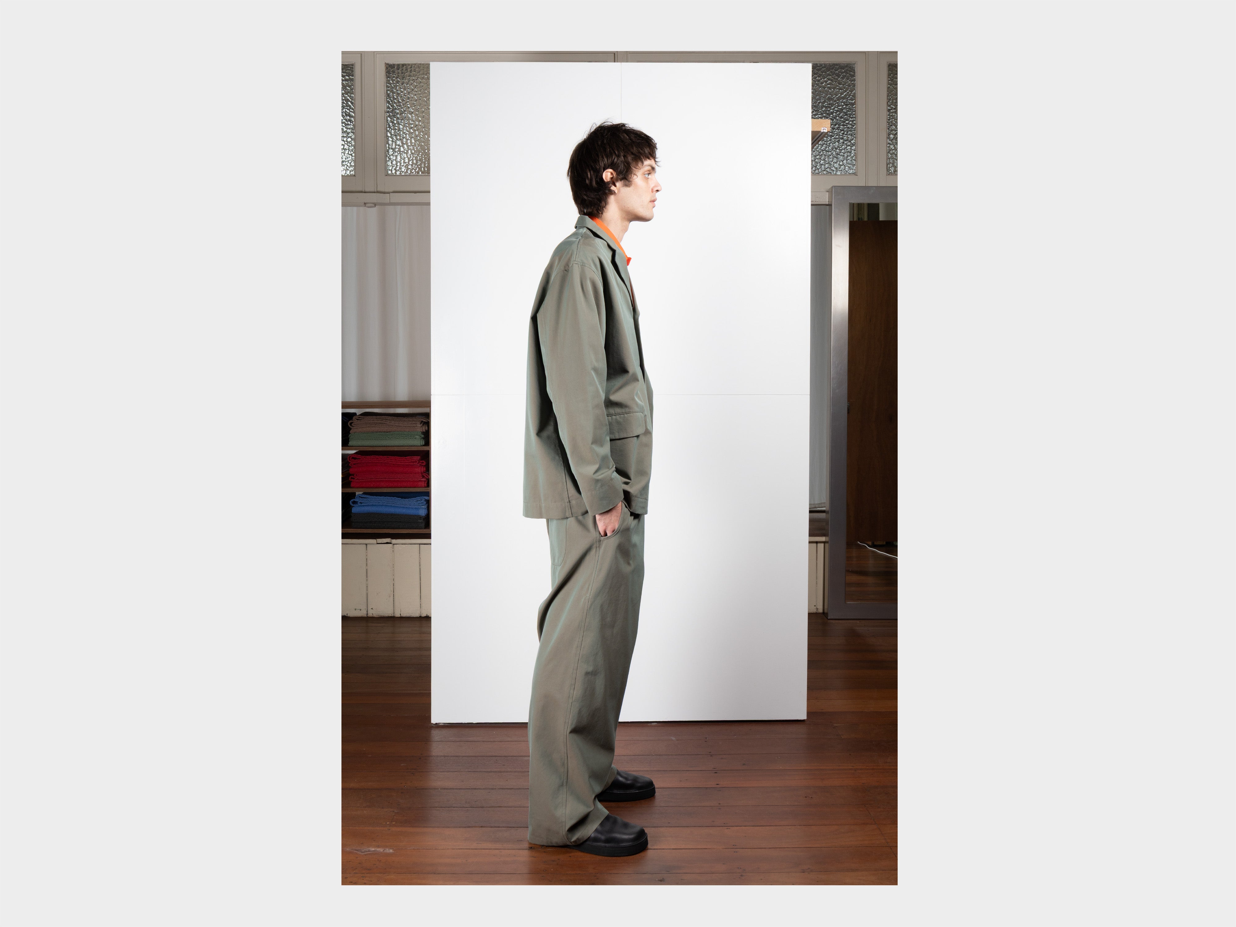 R22Y4 "Big Blazer" Pond Gabardine