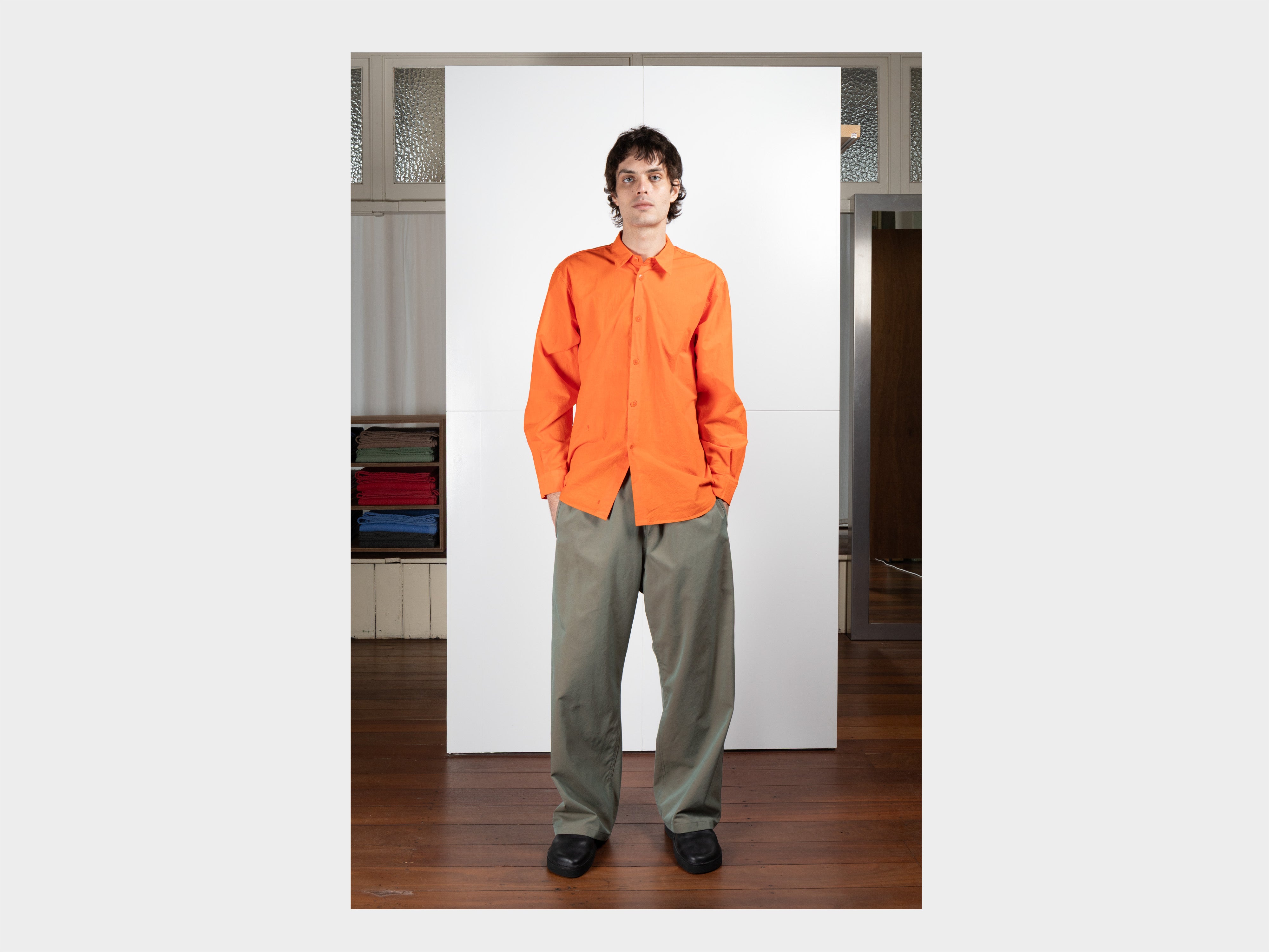 R22P5 "Solid Pants" Pond Gabardine