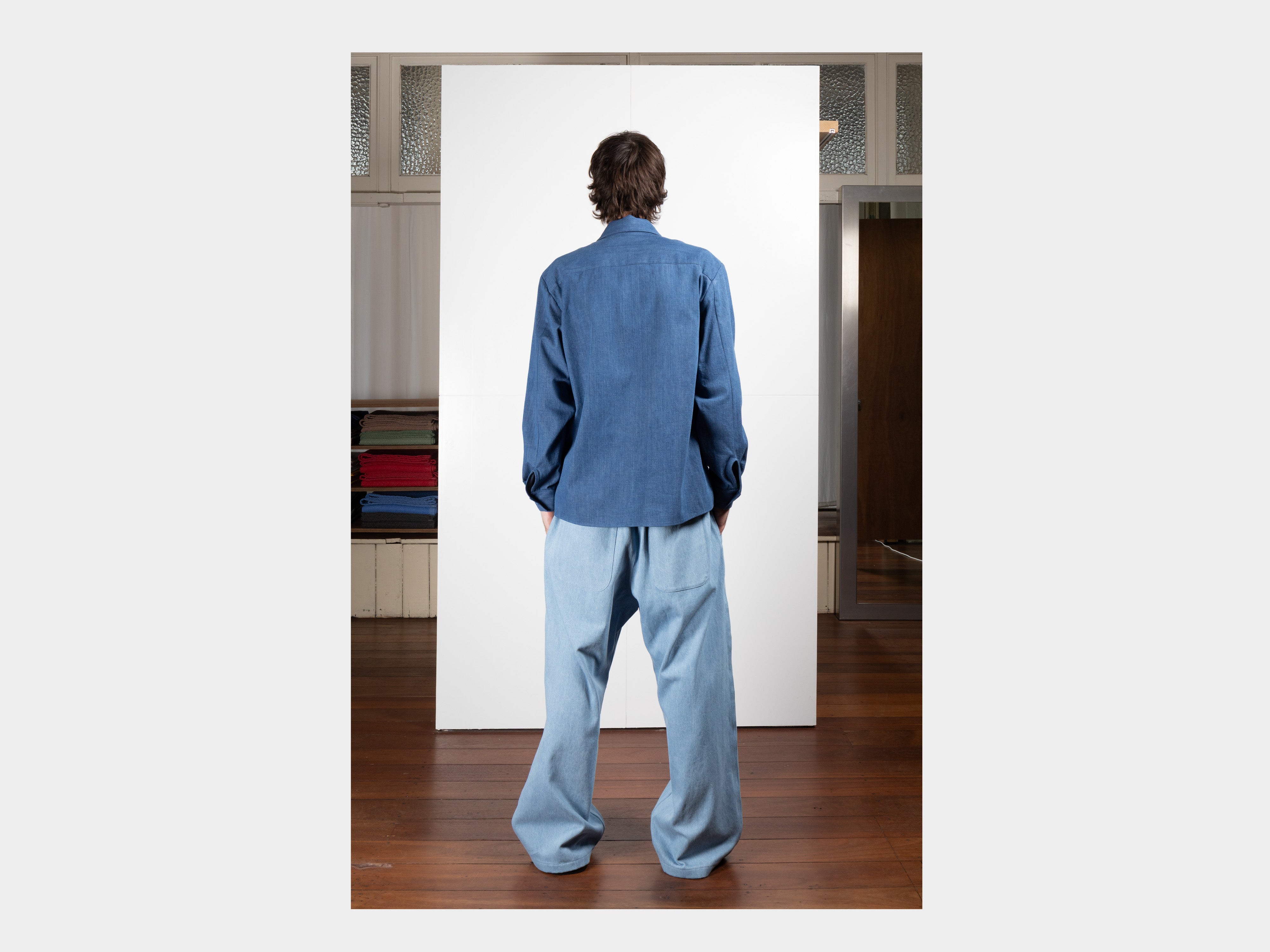 R22S4 "OD Shirt" Fade Organic 6oz Denim